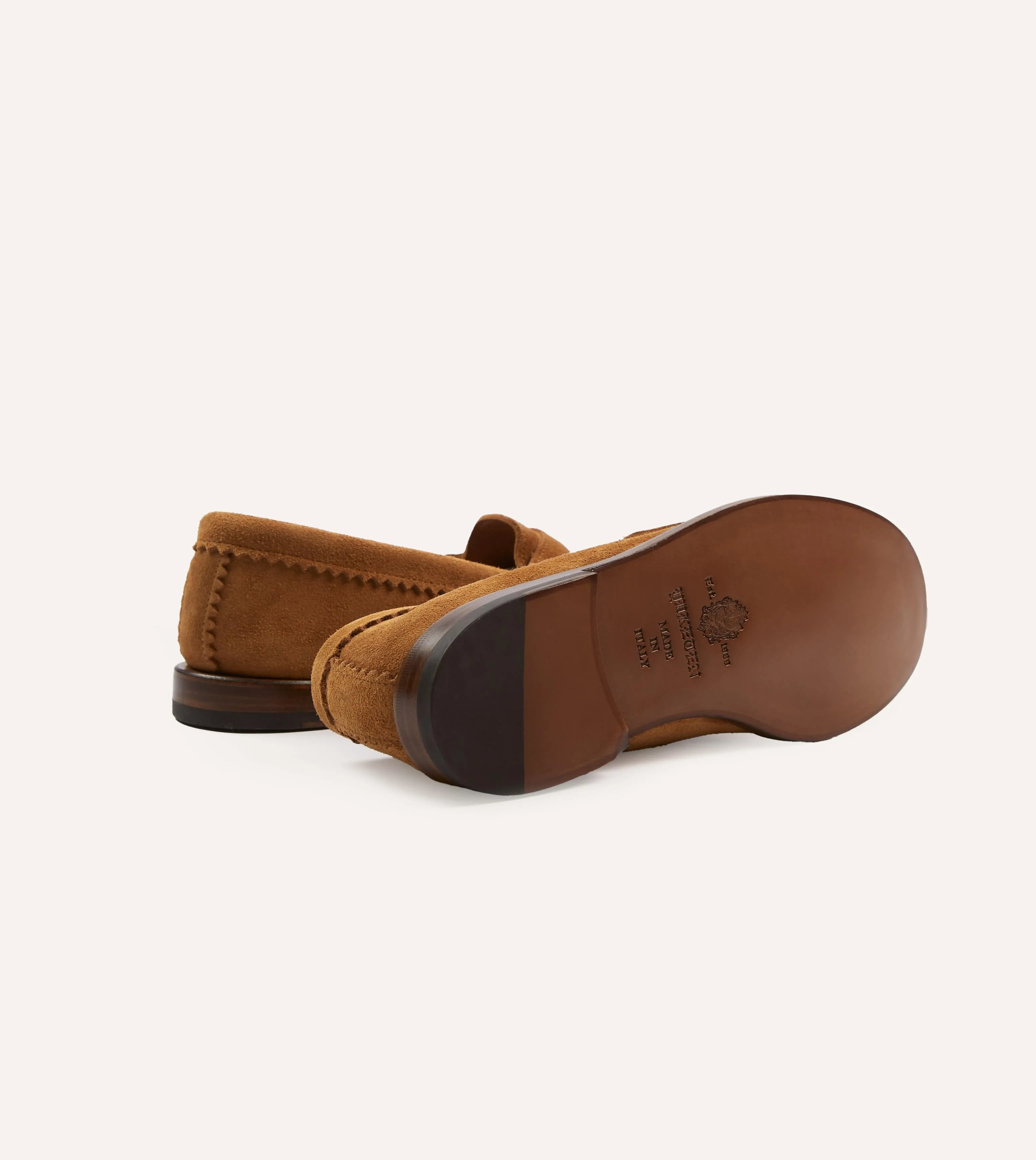 Yuketen Brown Leather Rob’s Loafer sold by Drake's London product image thumbnail 2