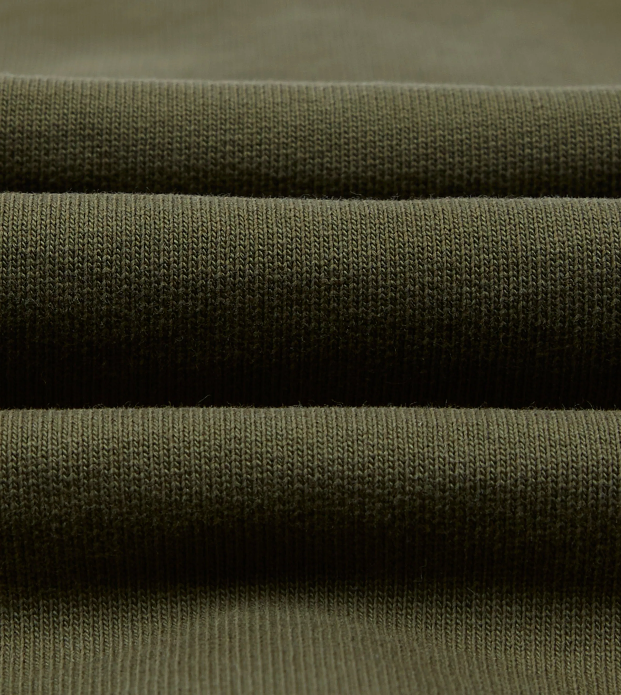 Khaki Green Cotton Quarter Zip Sweatshirt sold by Drake's London product image thumbnail 2