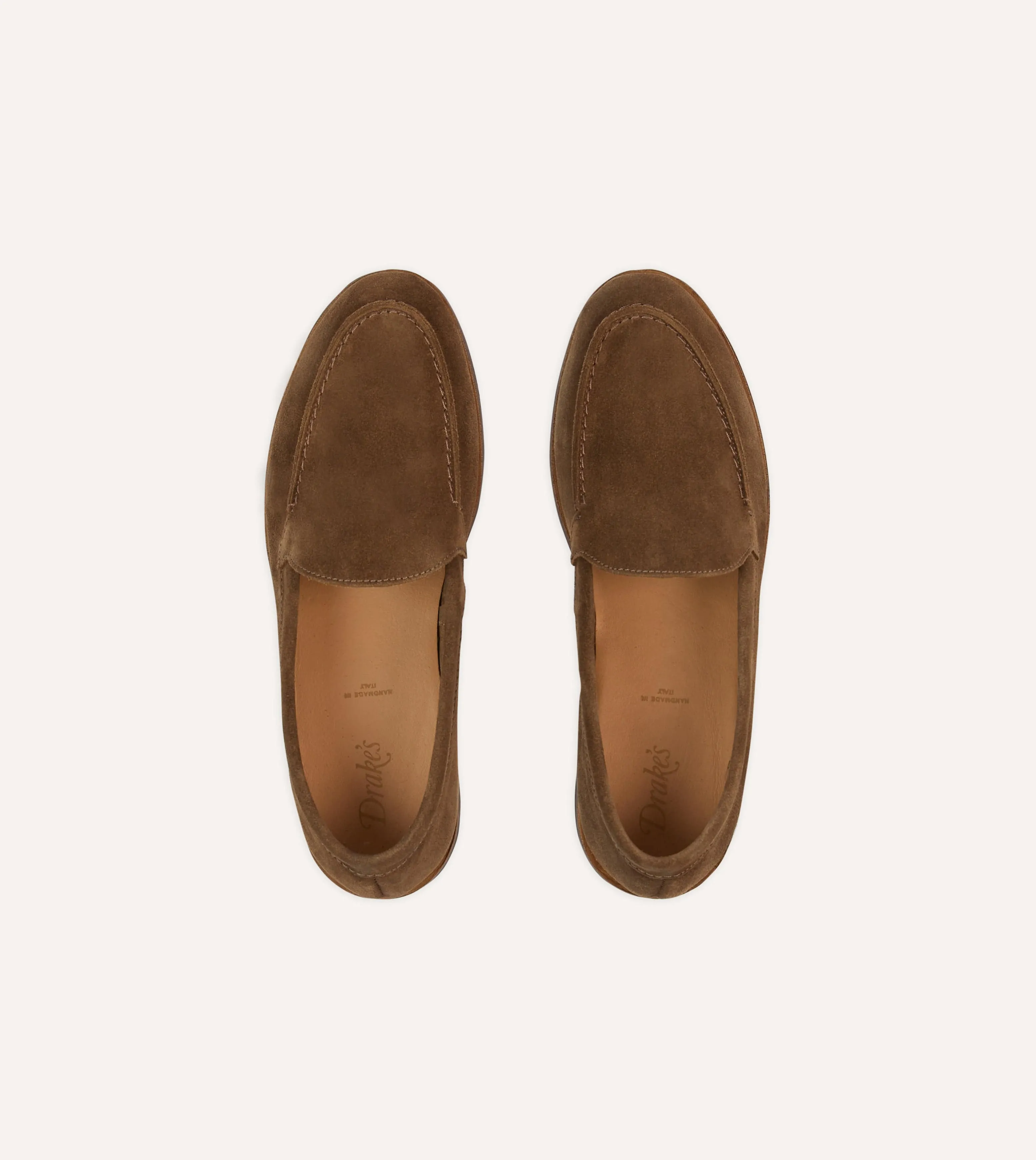 Light Brown Suede Henri Summer Loafer sold by Drake's London product image thumbnail 4