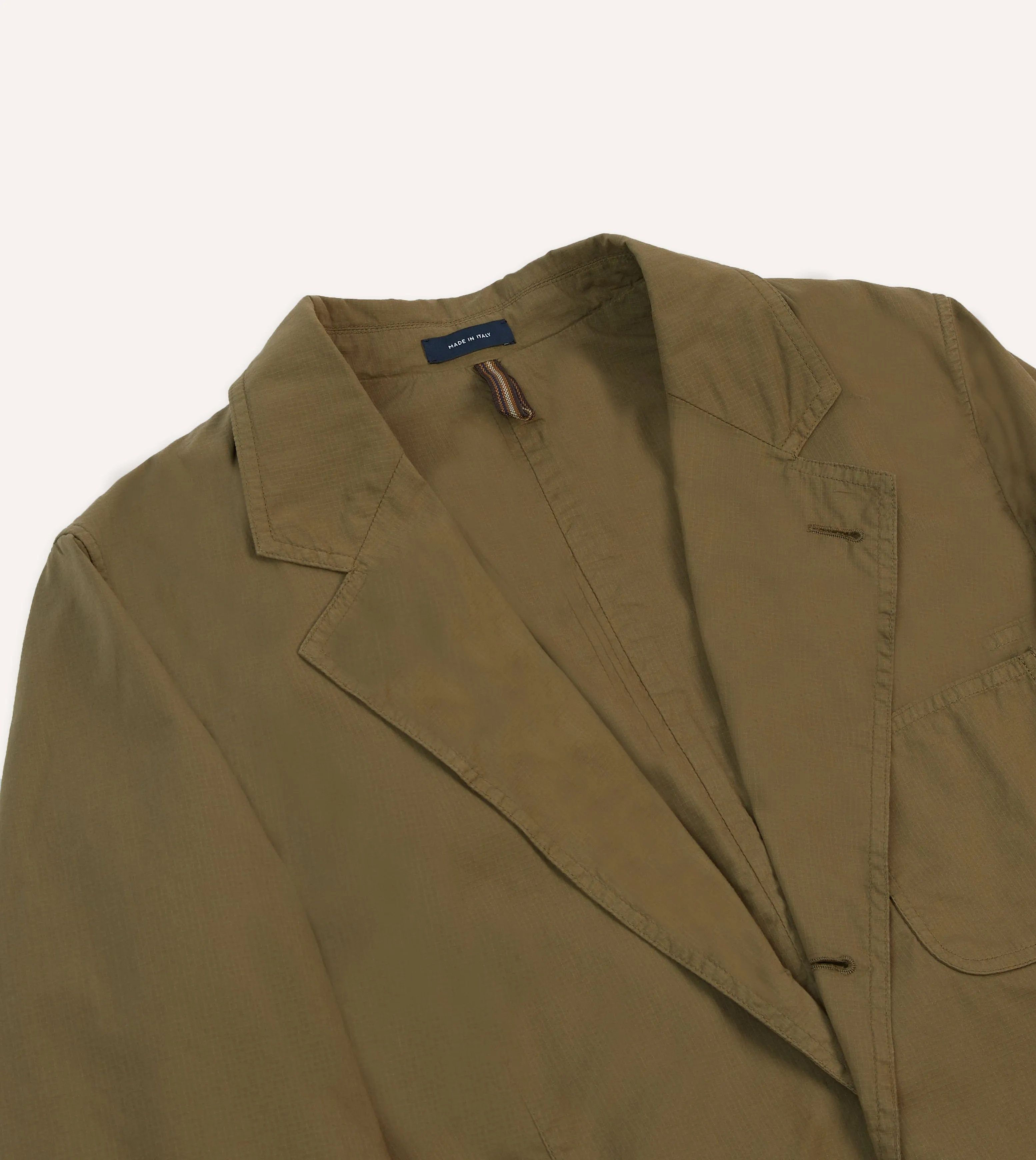 Olive Ripstop Cotton Games Blazer Mk. VIII sold by Drake's London product image thumbnail 3