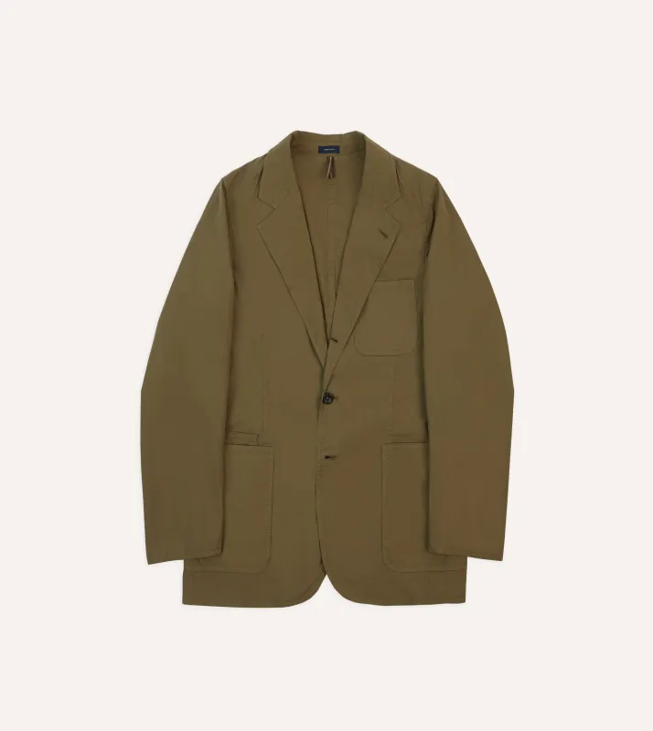 Olive Ripstop Cotton Games Blazer Mk. VIII sold by Drake's London