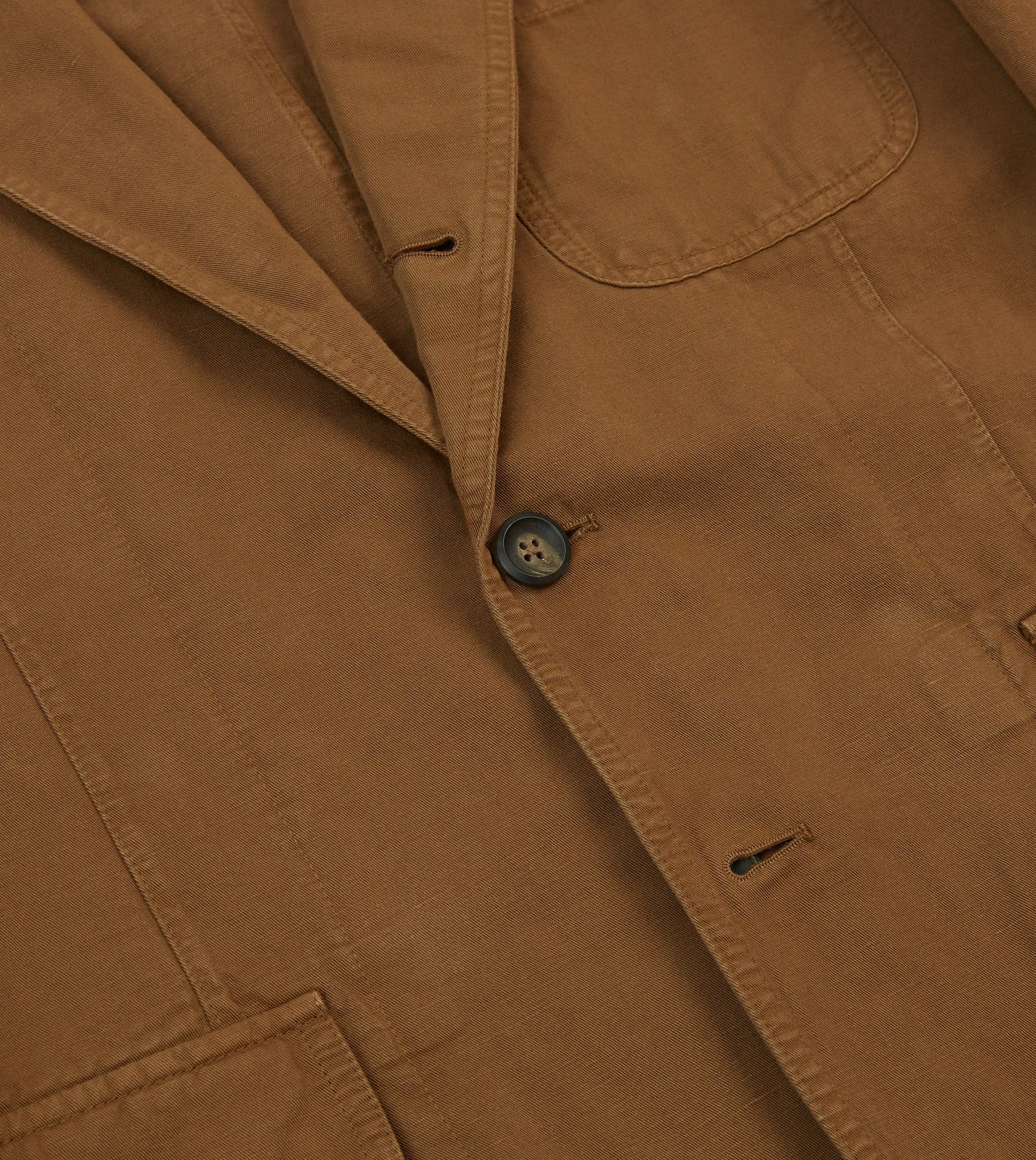 Tobacco Cotton Linen Games Blazer Mk. I sold by Drake's London product image thumbnail 5