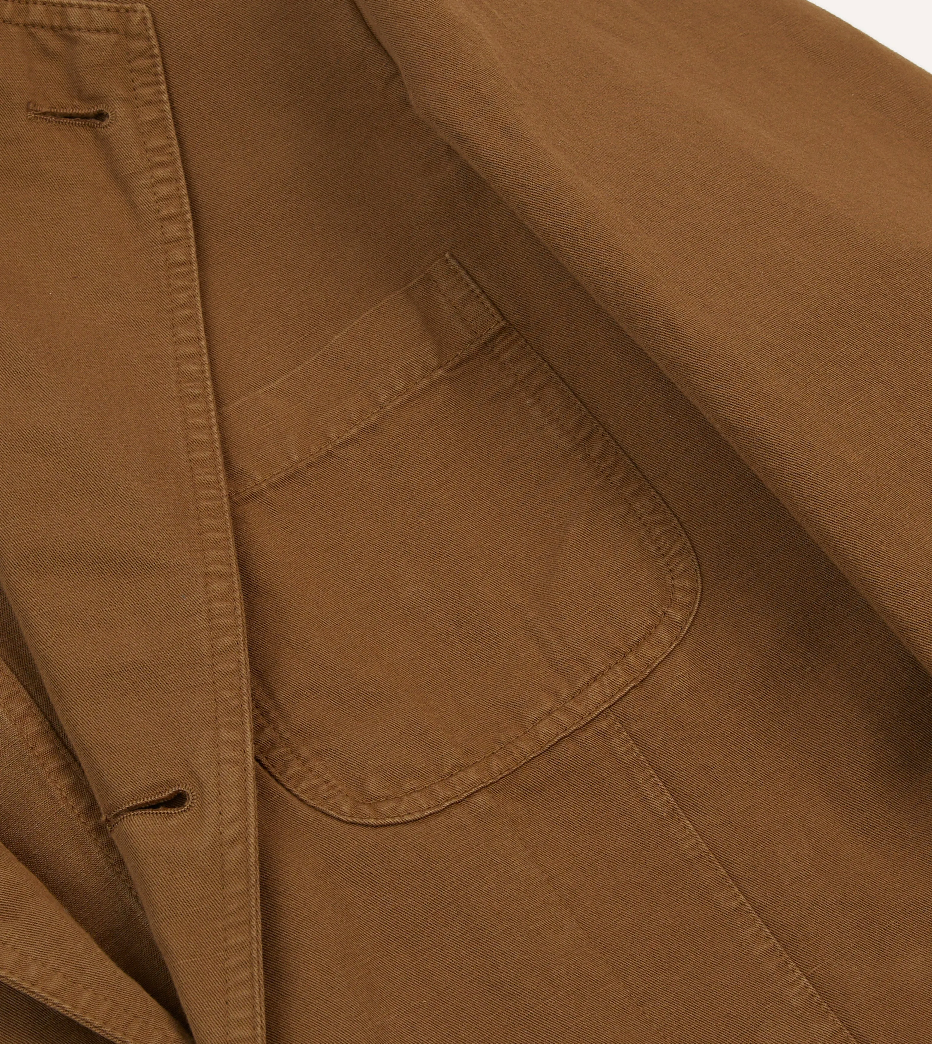 Tobacco Cotton Linen Games Blazer Mk. I sold by Drake's London product image thumbnail 4