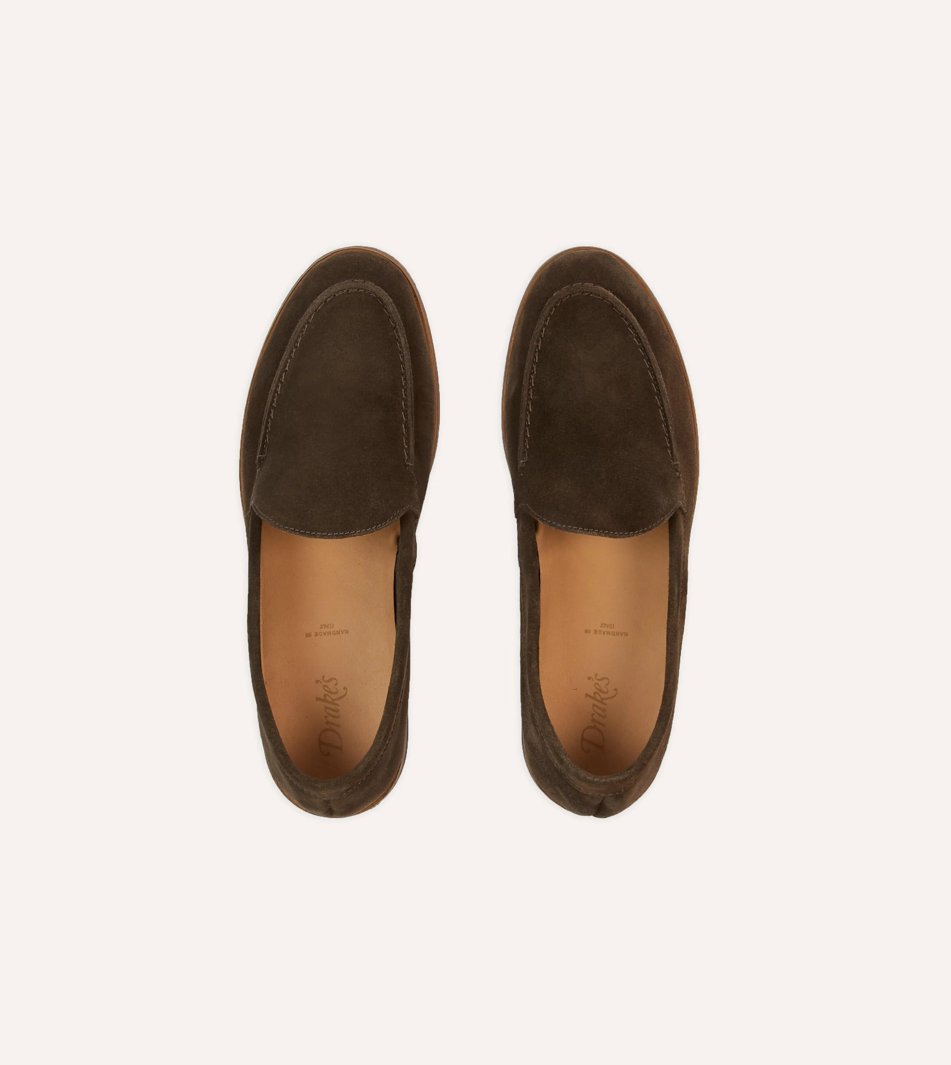 Brown Suede Henri Summer Loafer sold by Drake's London product image thumbnail 4