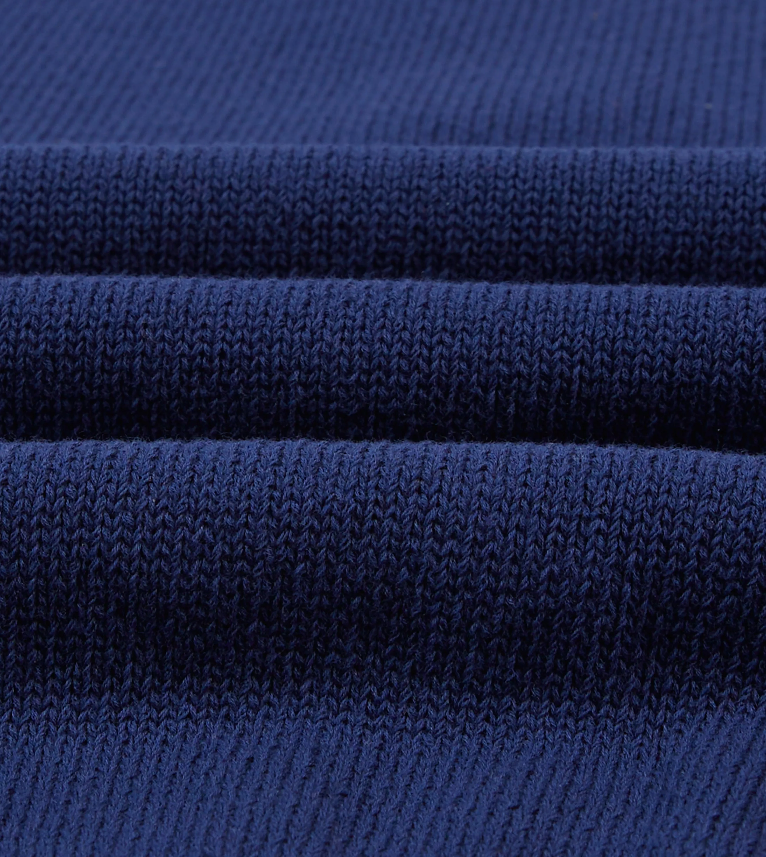 Blue Knitted Crepe Cotton Short-Sleeve Polo Shirt sold by Drake's London product image thumbnail 2