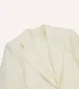 Ecru Irish Linen Tailored Jacket sold by Drake's London