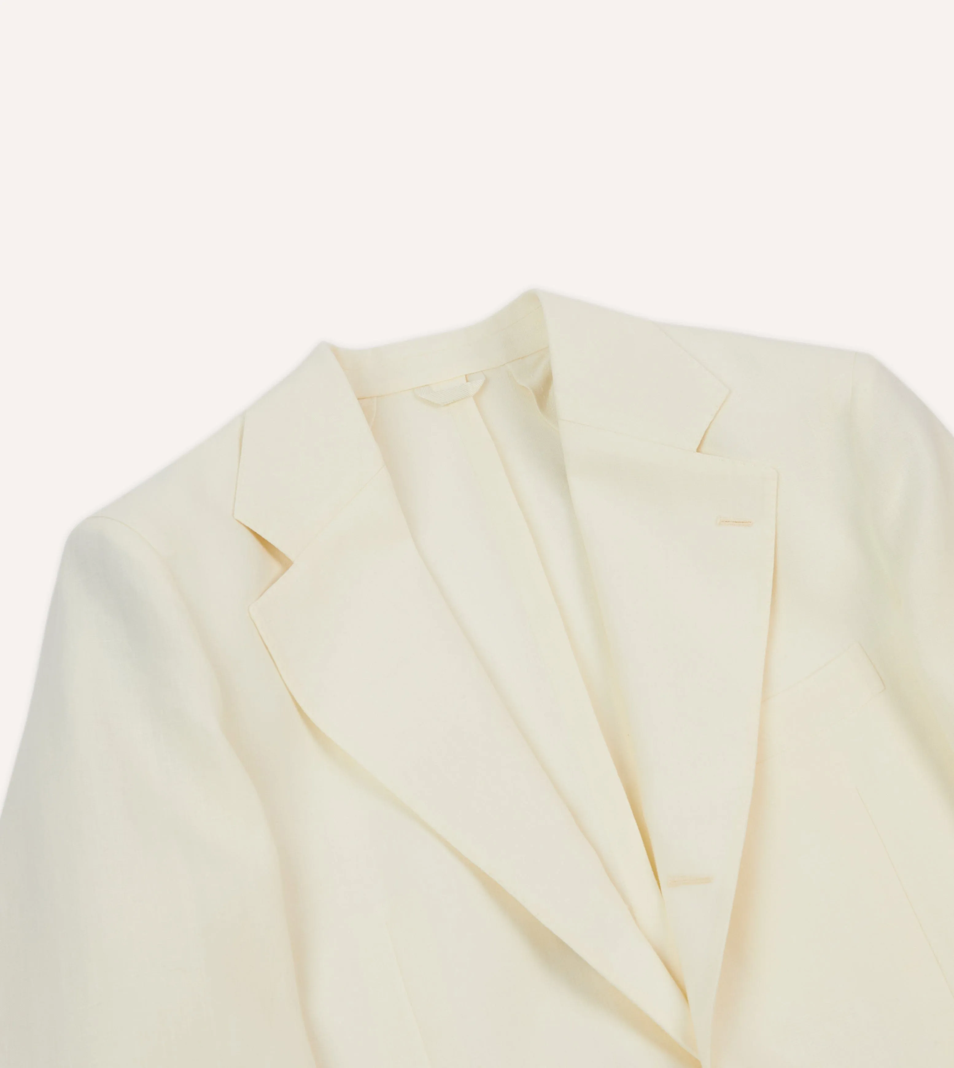 Ecru Irish Linen Tailored Jacket sold by Drake's London product image thumbnail 3