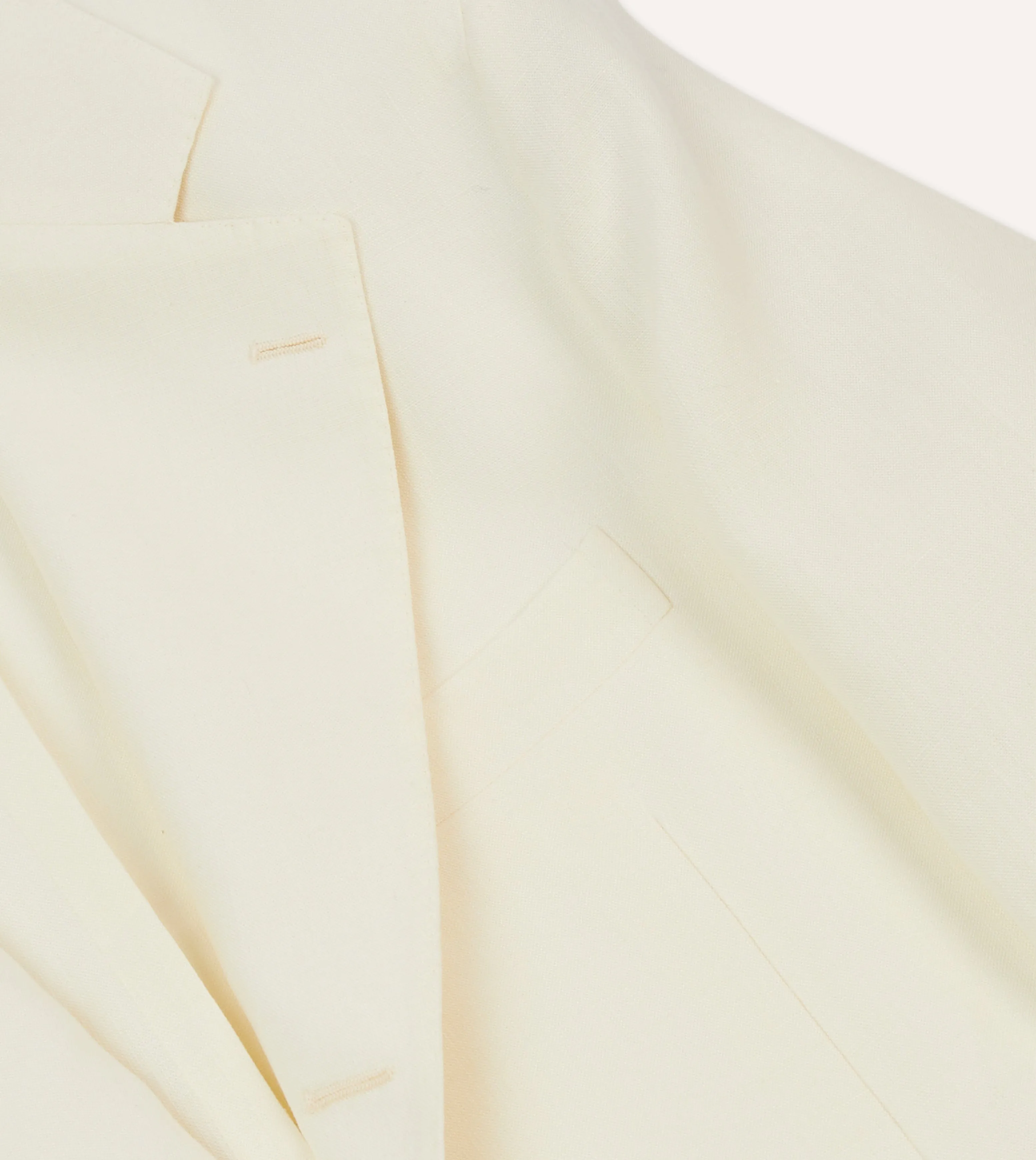 Ecru Irish Linen Tailored Jacket sold by Drake's London product image thumbnail 4