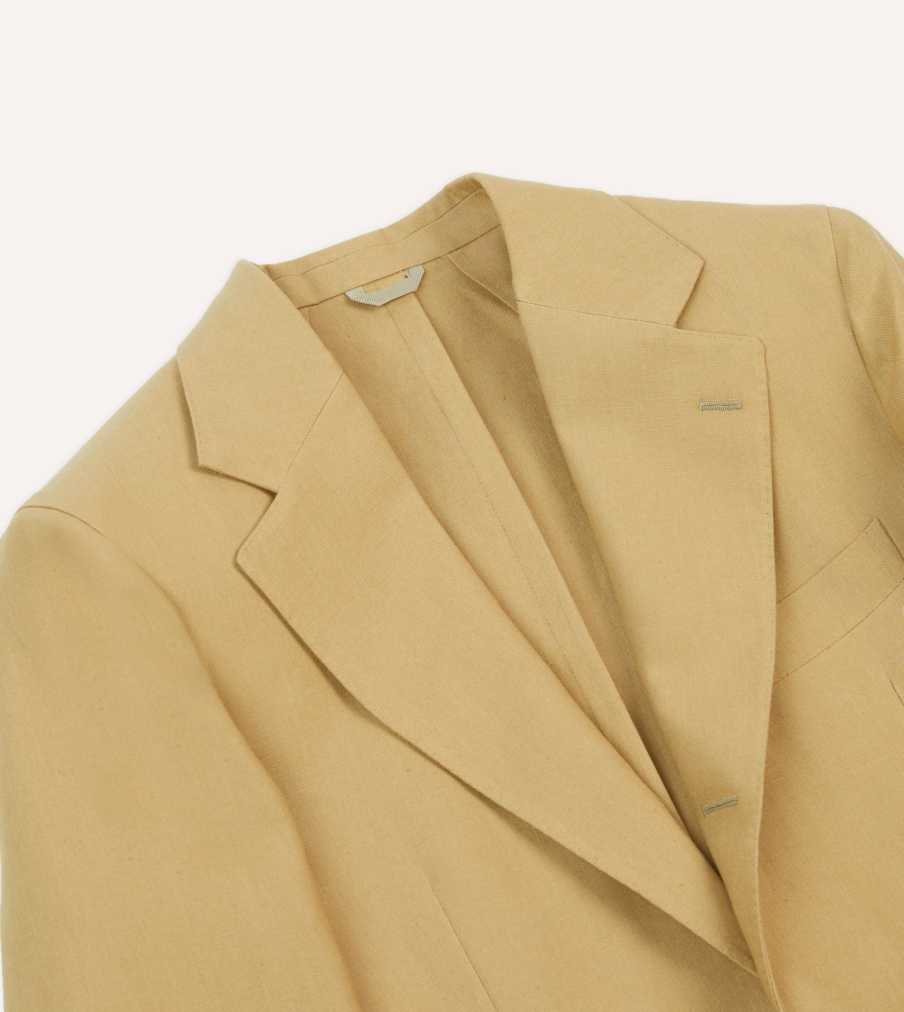 Sand Irish Linen Tailored Jacket sold by Drake's London product image thumbnail 3