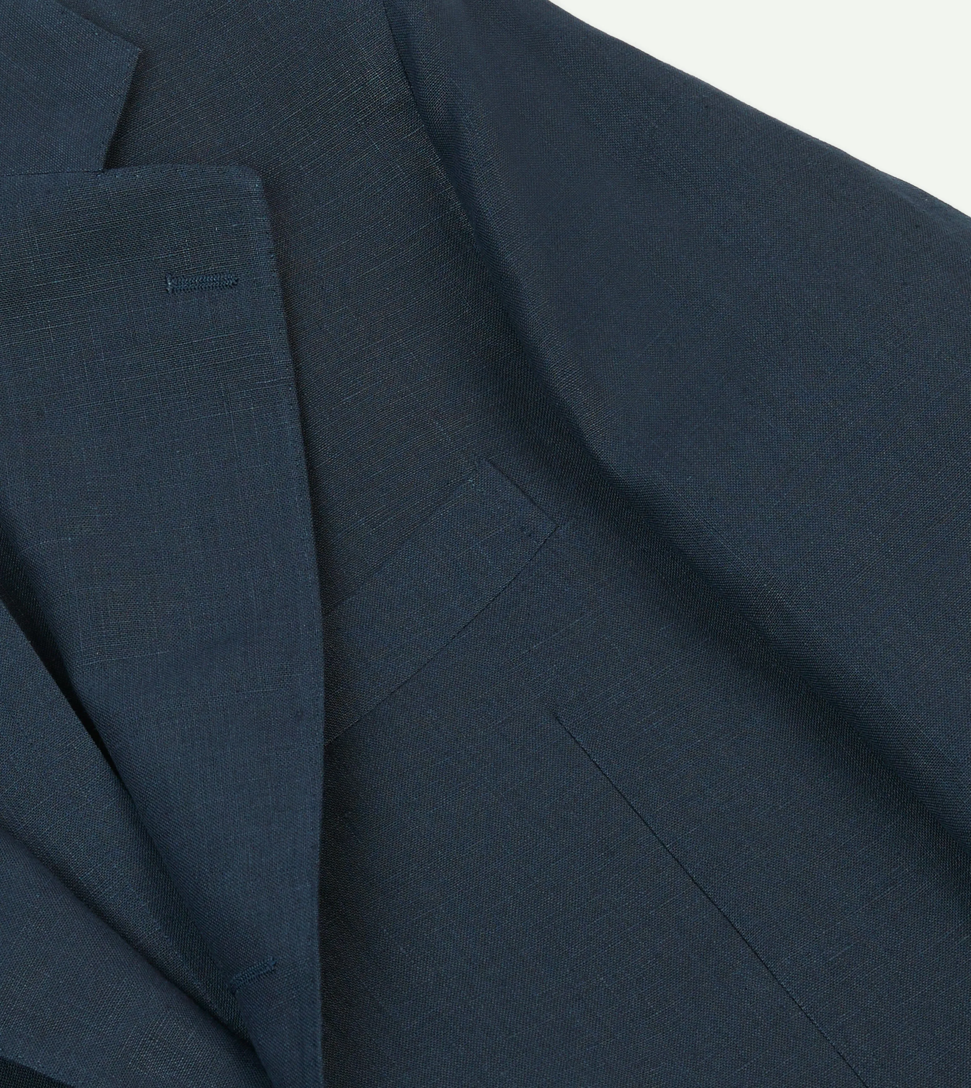 Navy Irish Linen Tailored Jacket sold by Drake's London product image thumbnail 4