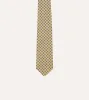 Yellow Square Medallion Self-Tipped Silk Tie sold by Drake's London
