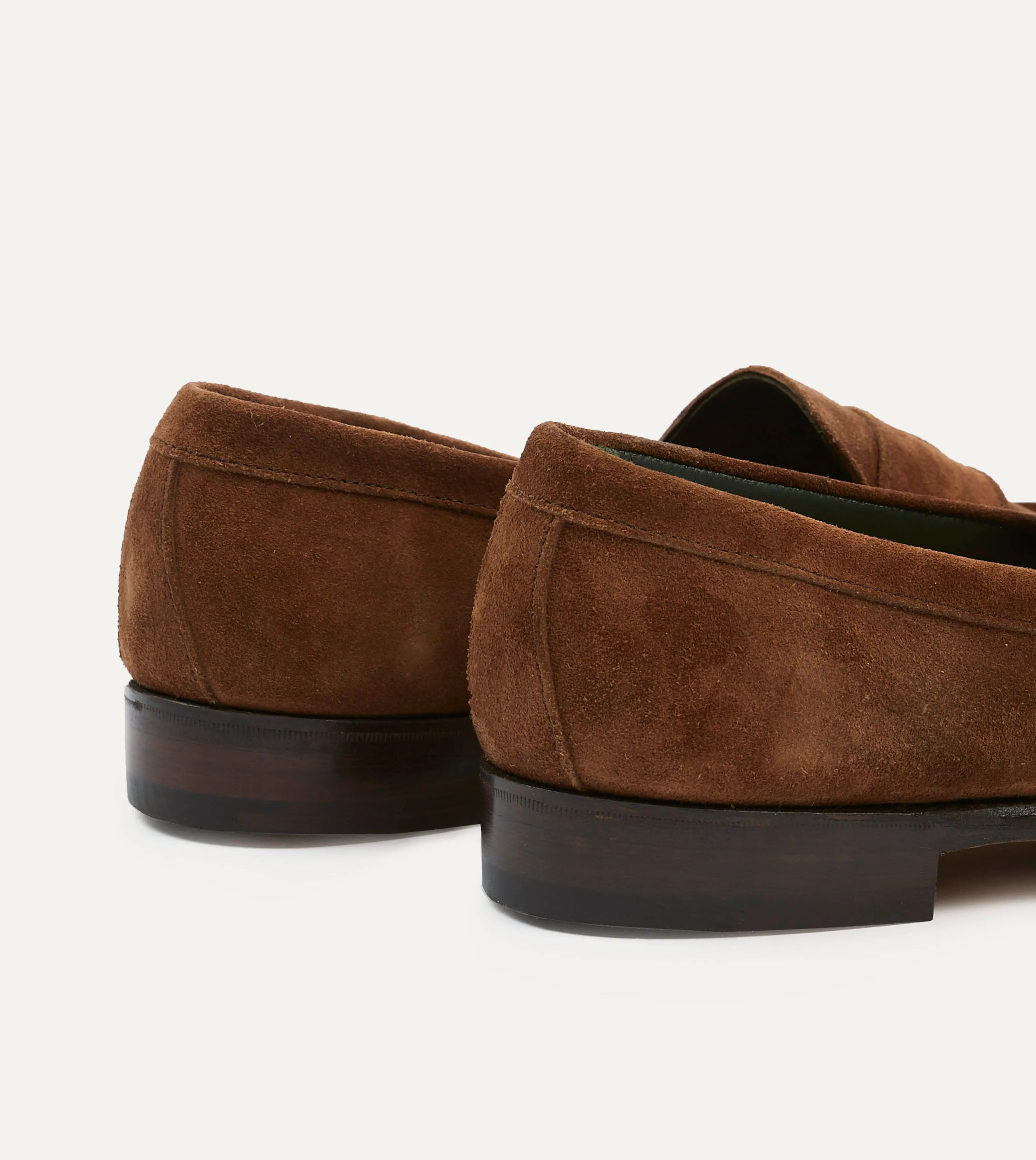 Snuff Suede Charles Mk II Goodyear Welted Penny Loafer sold by Drake's London product image thumbnail 5