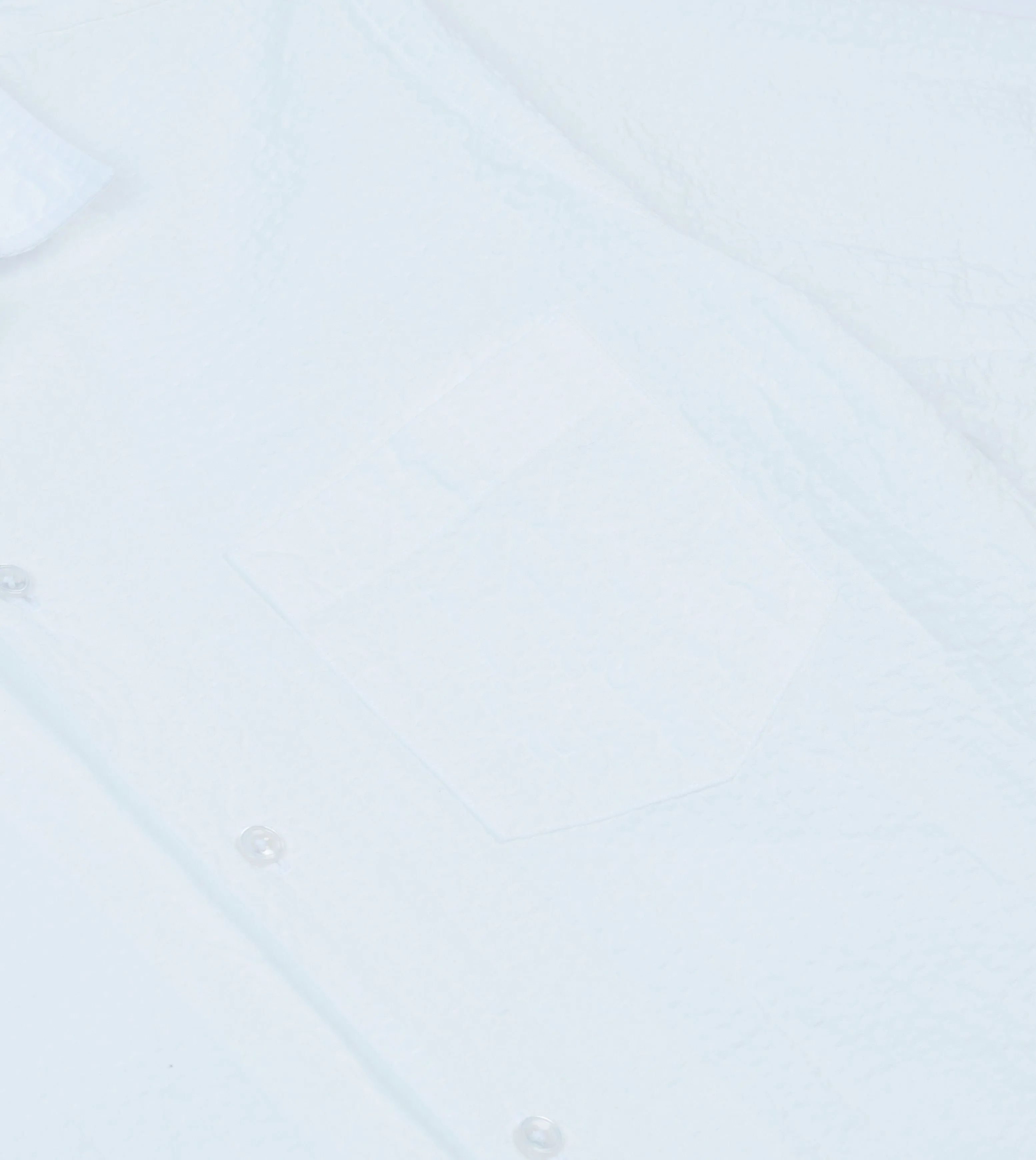 White Cotton-Linen Seersucker Camp Collar Short Sleeve Shirt sold by Drake's London product image thumbnail 4