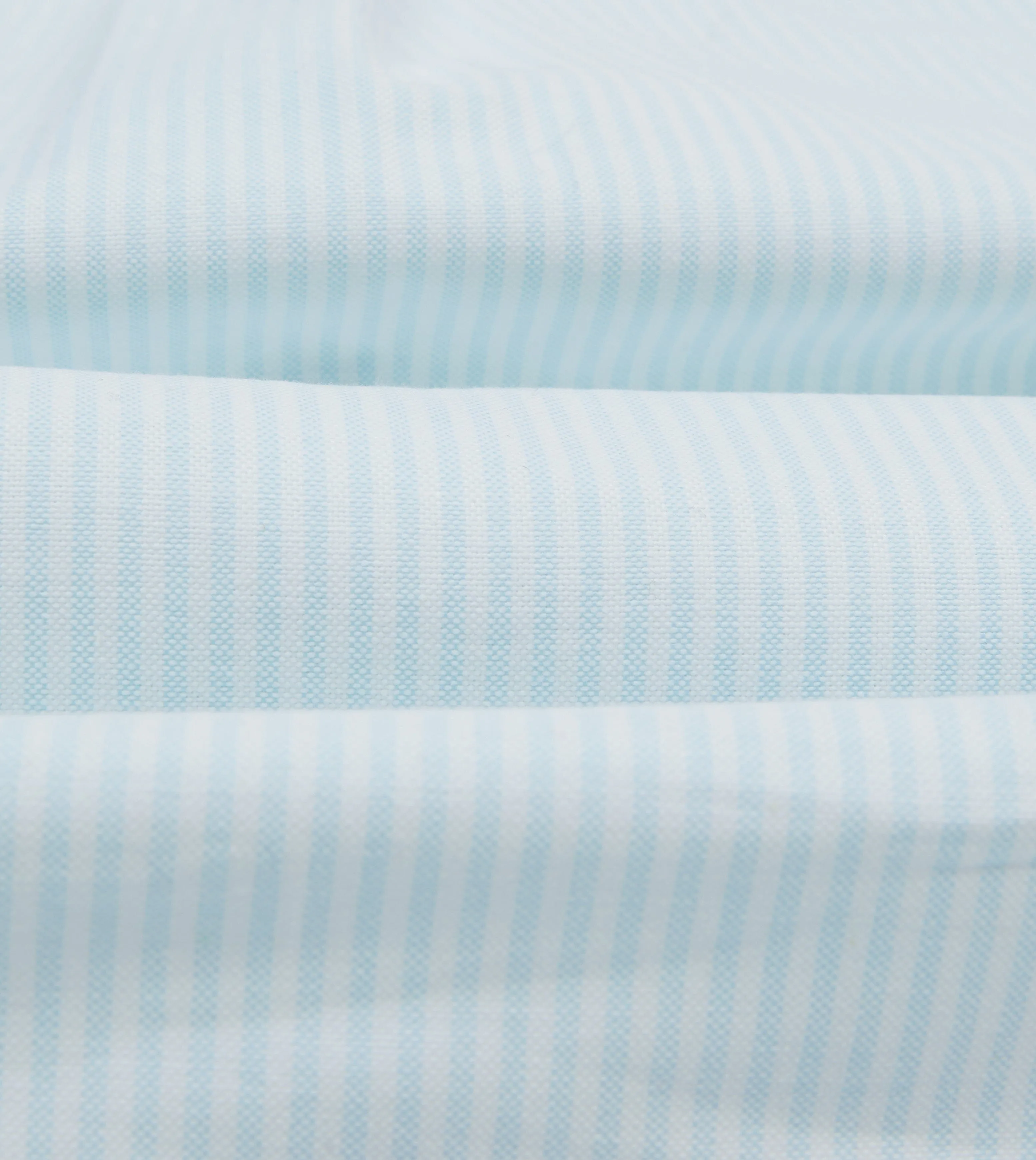 Blue Ticking Stripe Cotton Oxford Cloth Pocket Button-Down Shirt sold by Drake's London product image thumbnail 2