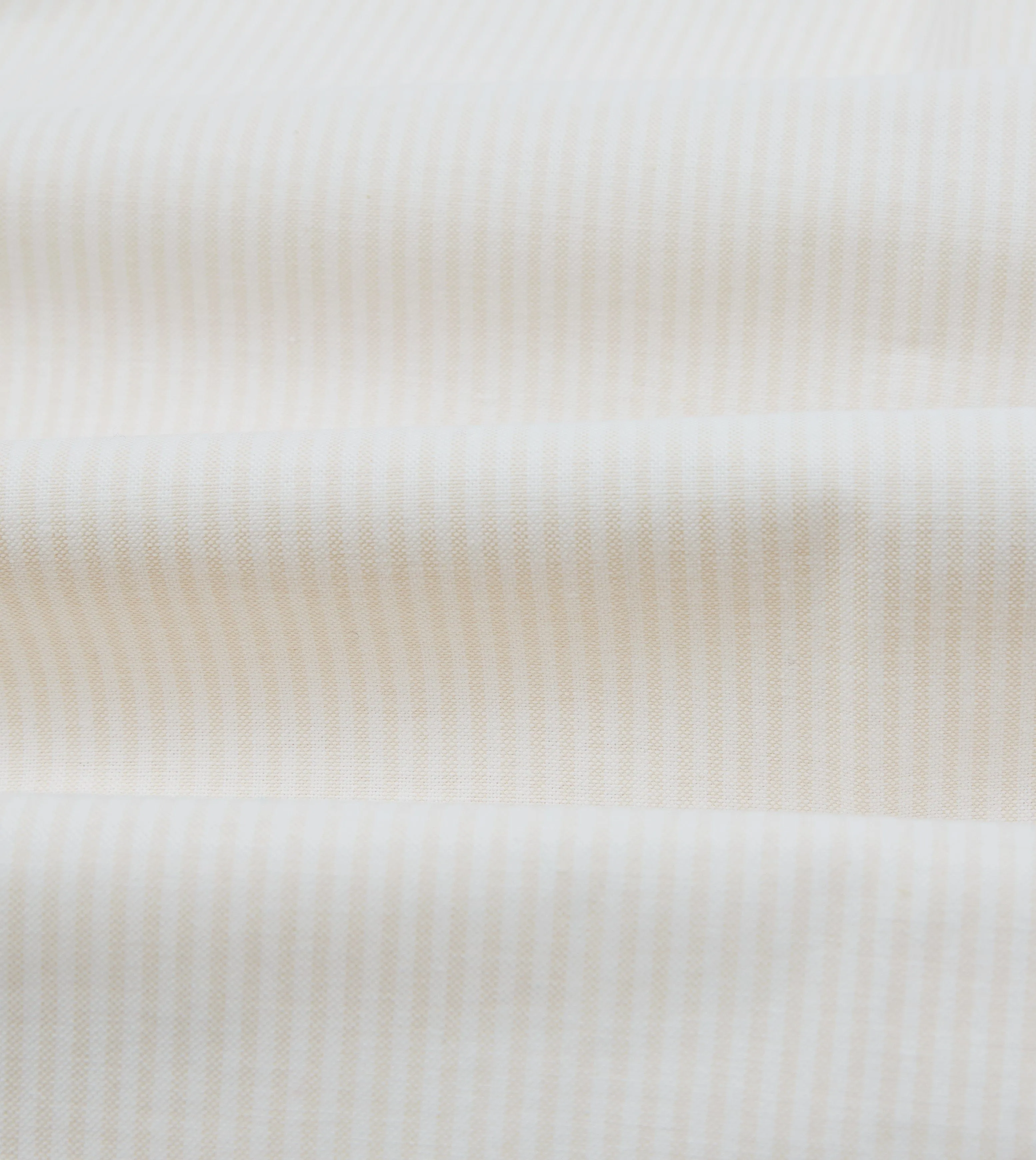 Cream Ticking Stripe Cotton Oxford Cloth Pocket Button-Down Shirt sold by Drake's London product image thumbnail 2