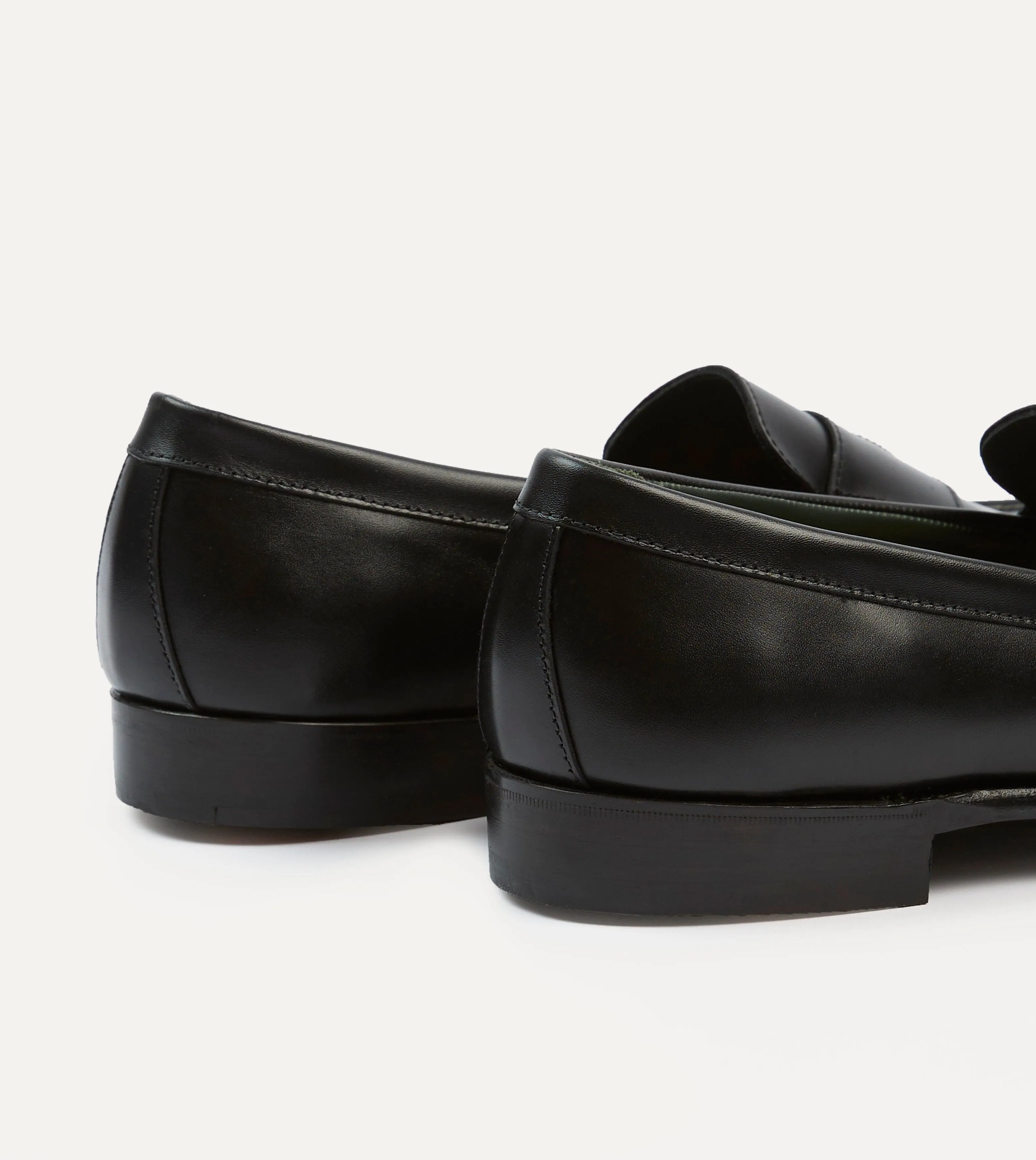 Black Calf Leather Charles Mk II Goodyear Welted Penny Loafer sold by Drake's London product image thumbnail 5