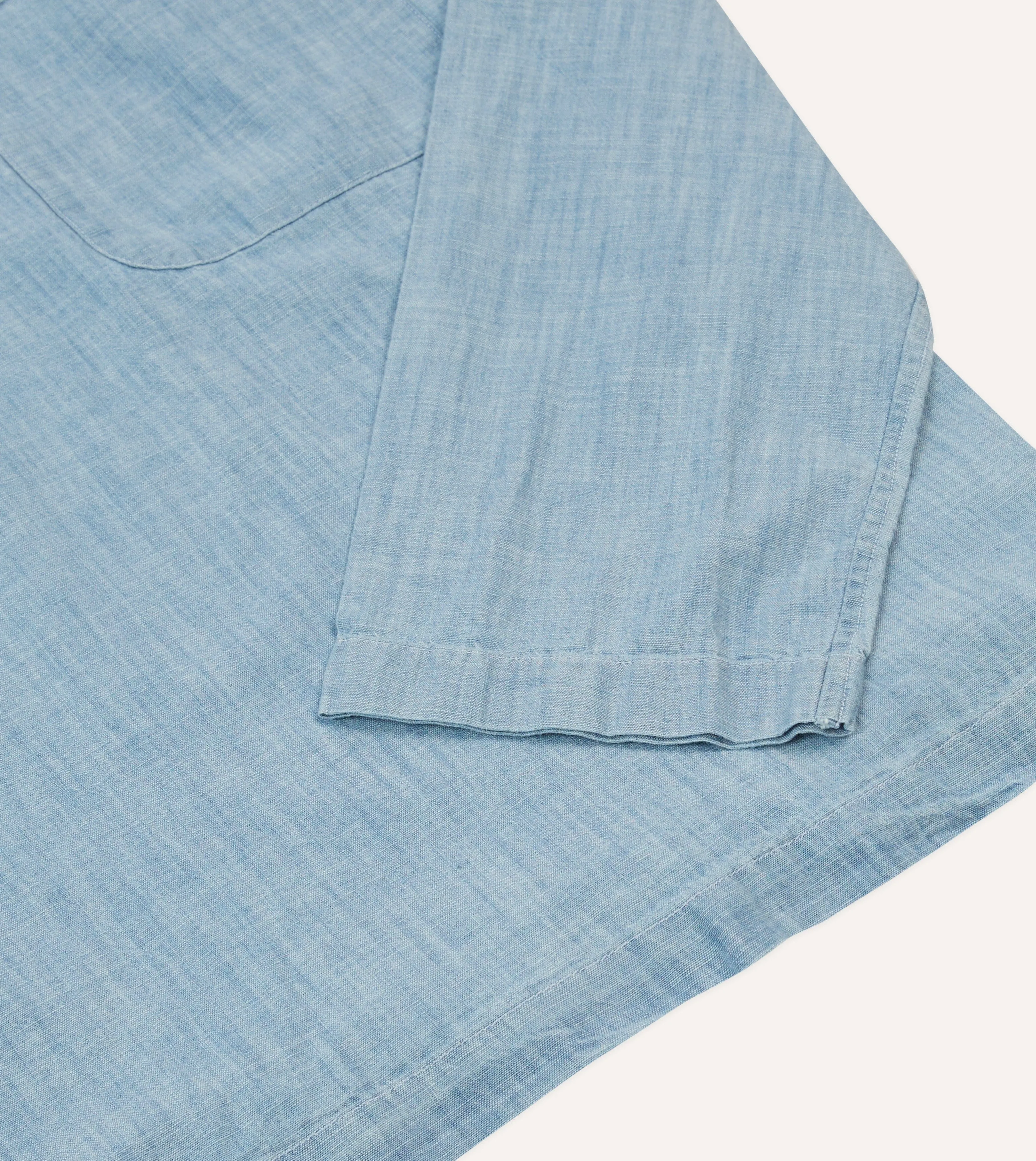 Blue Chambray Smock sold by Drake's London product image thumbnail 5