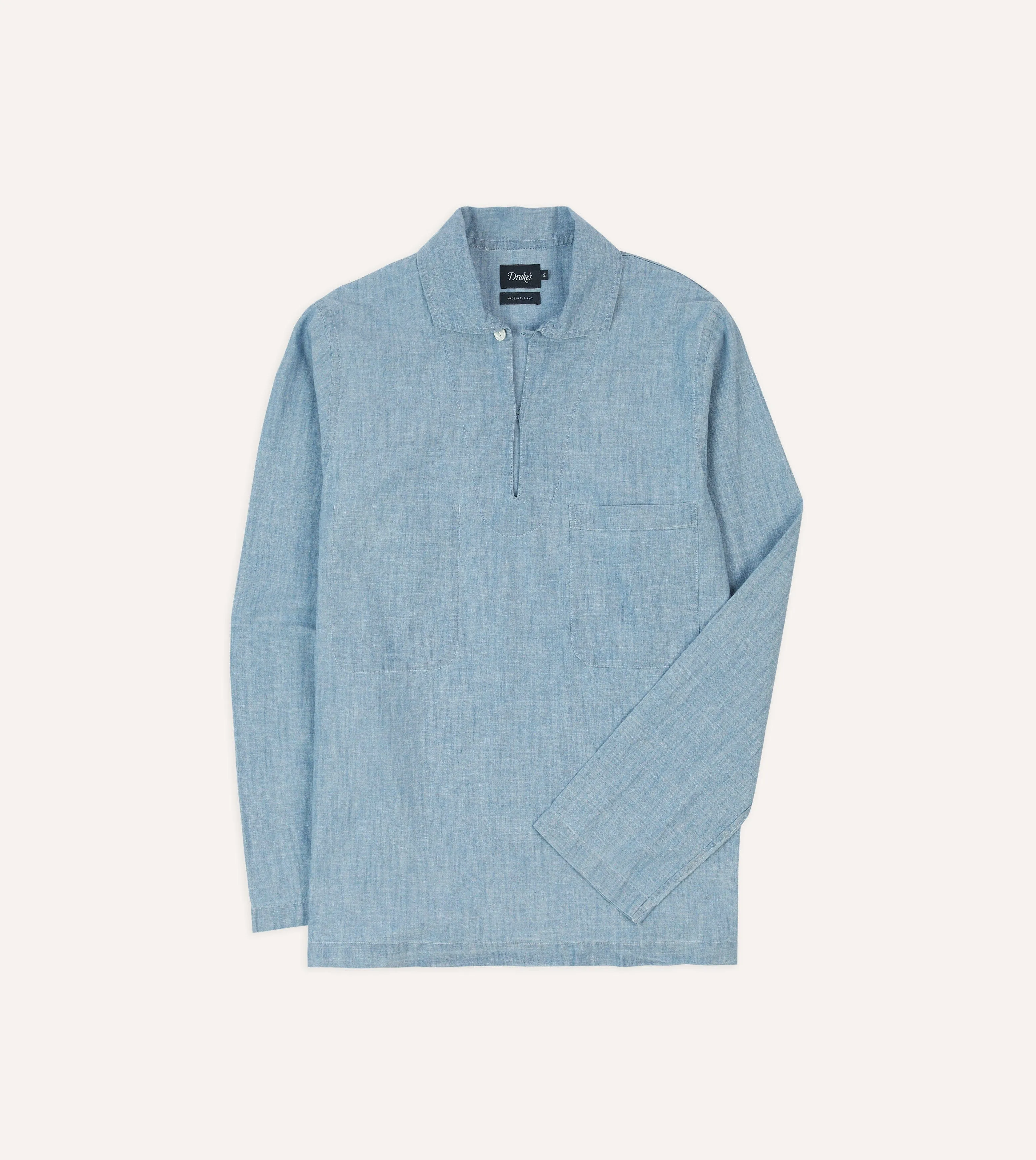 Blue Chambray Smock sold by Drake's London