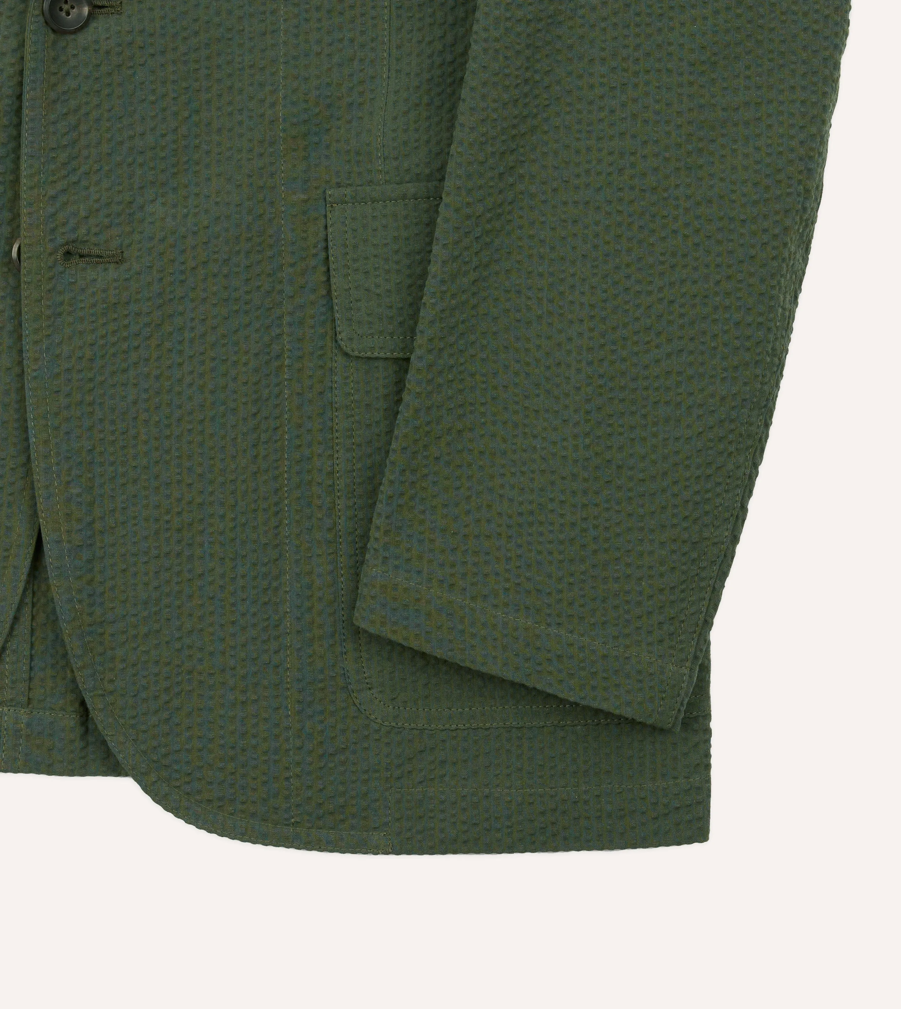 Olive Seersucker Games Blazer Mk. I sold by Drake's London product image thumbnail 5