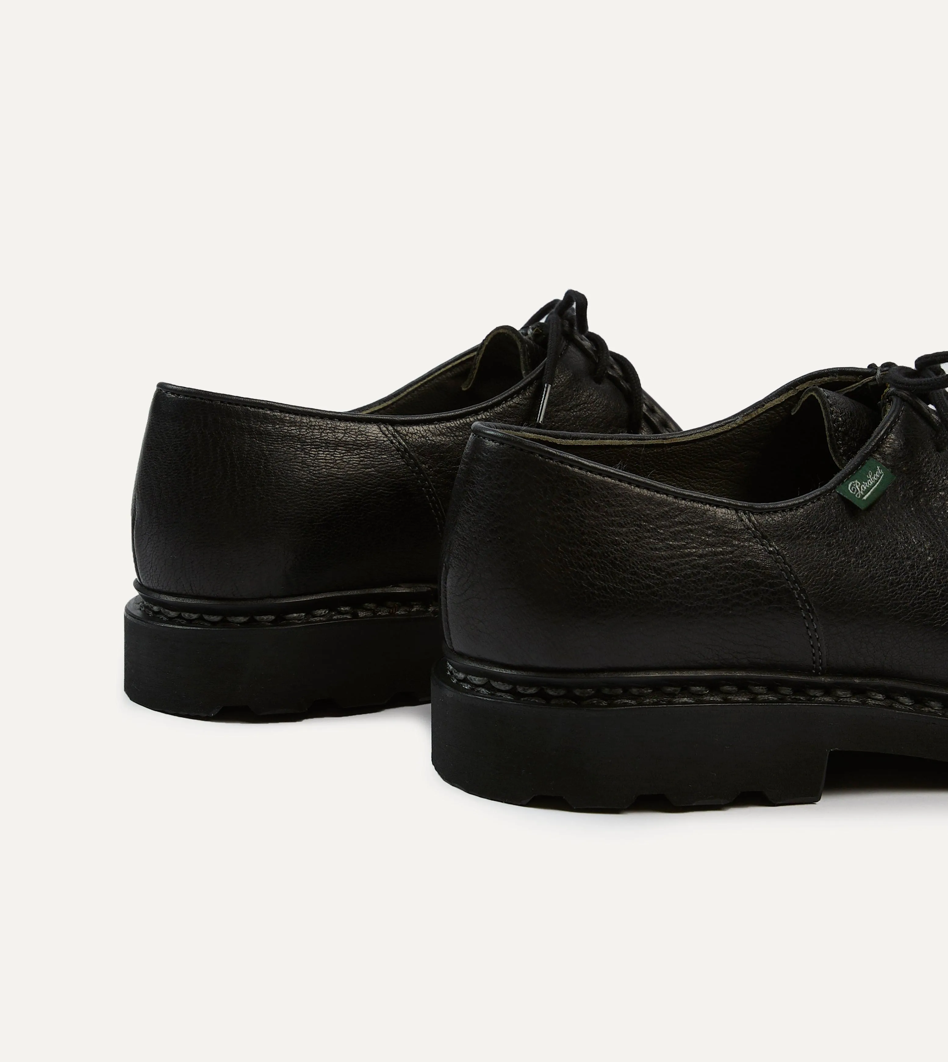 Paraboot Michael Black Deer Leather Derby Shoe sold by Drake's London product image thumbnail 5