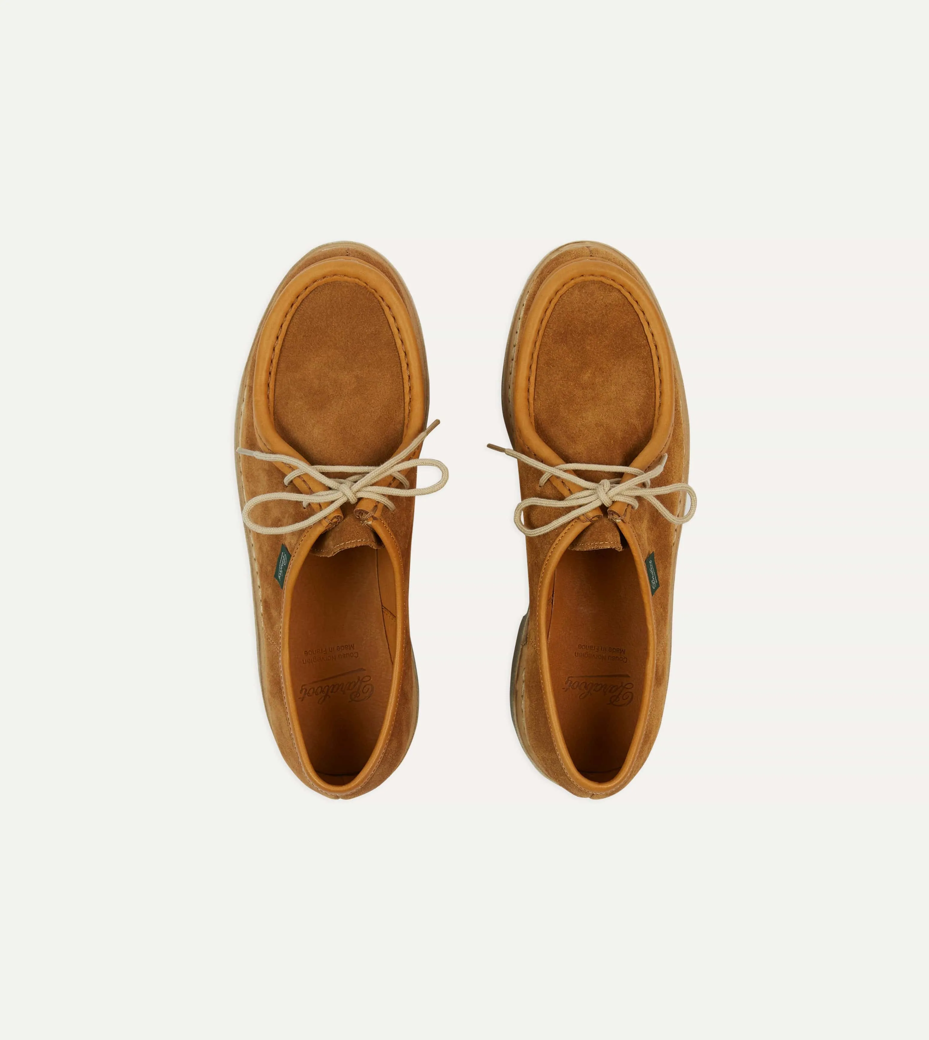 Paraboot Micka Whiskey Suede Derby Shoe sold by Drake's London product image thumbnail 4