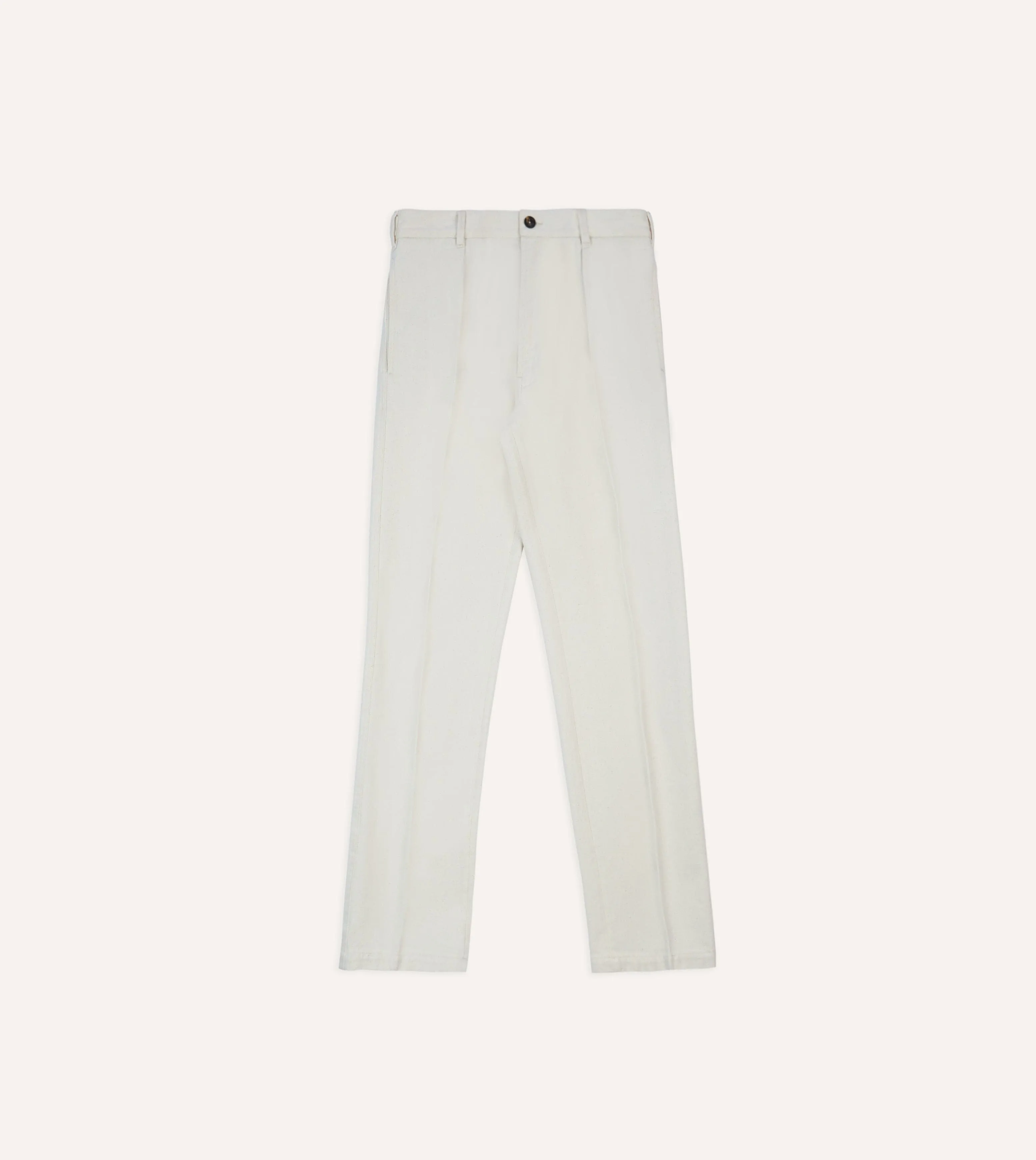 Ecru Denim Games Trousers sold by Drake's London product image thumbnail 3