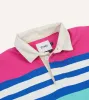 Pink, Green and Blue Stripe Cotton Rugby Shirt sold by Drake's London