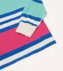 Pink, Green and Blue Stripe Cotton Rugby Shirt sold by Drake's London