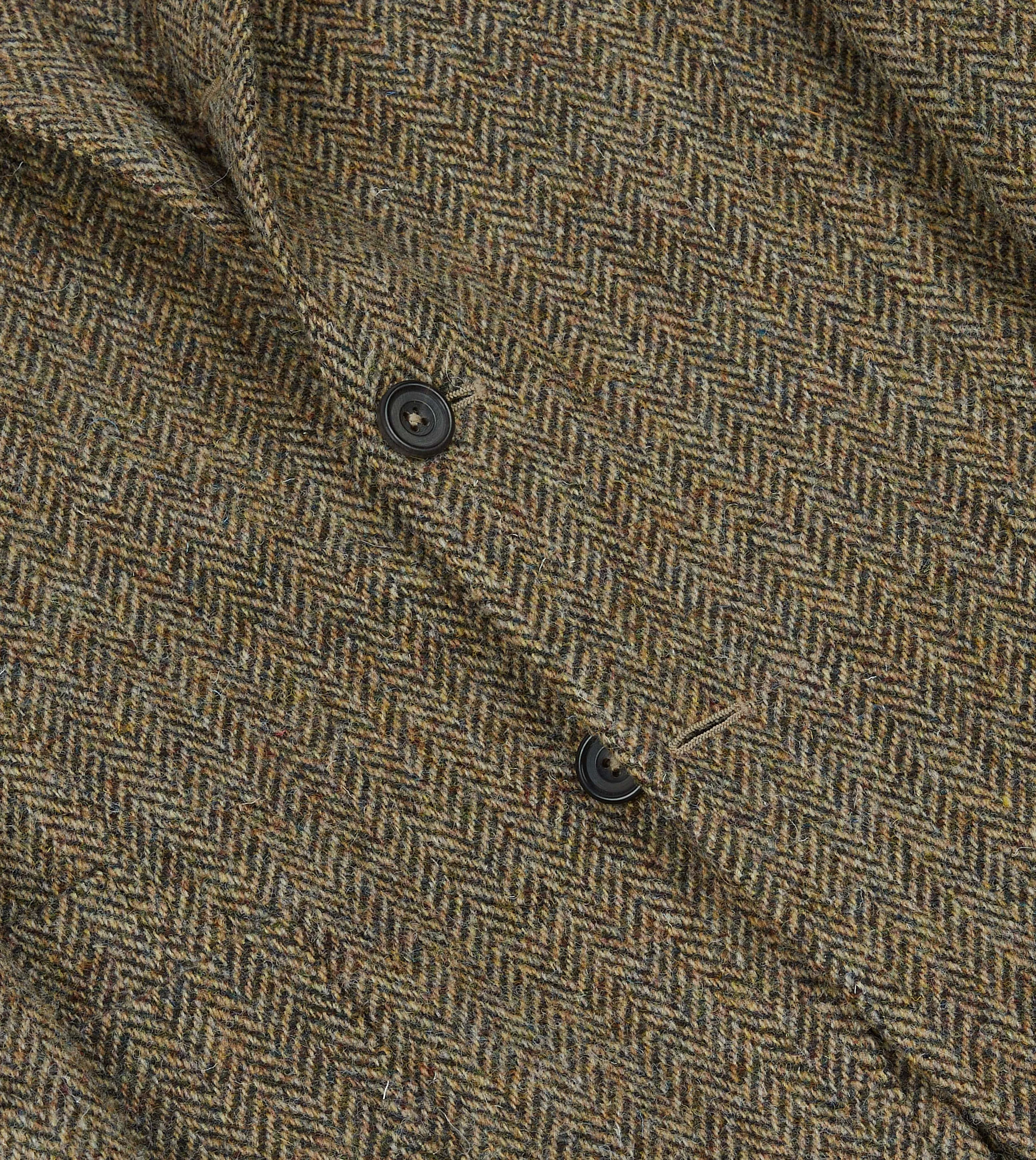 Brown Herringbone Harris Tweed Blazer sold by Drake's London product image thumbnail 5