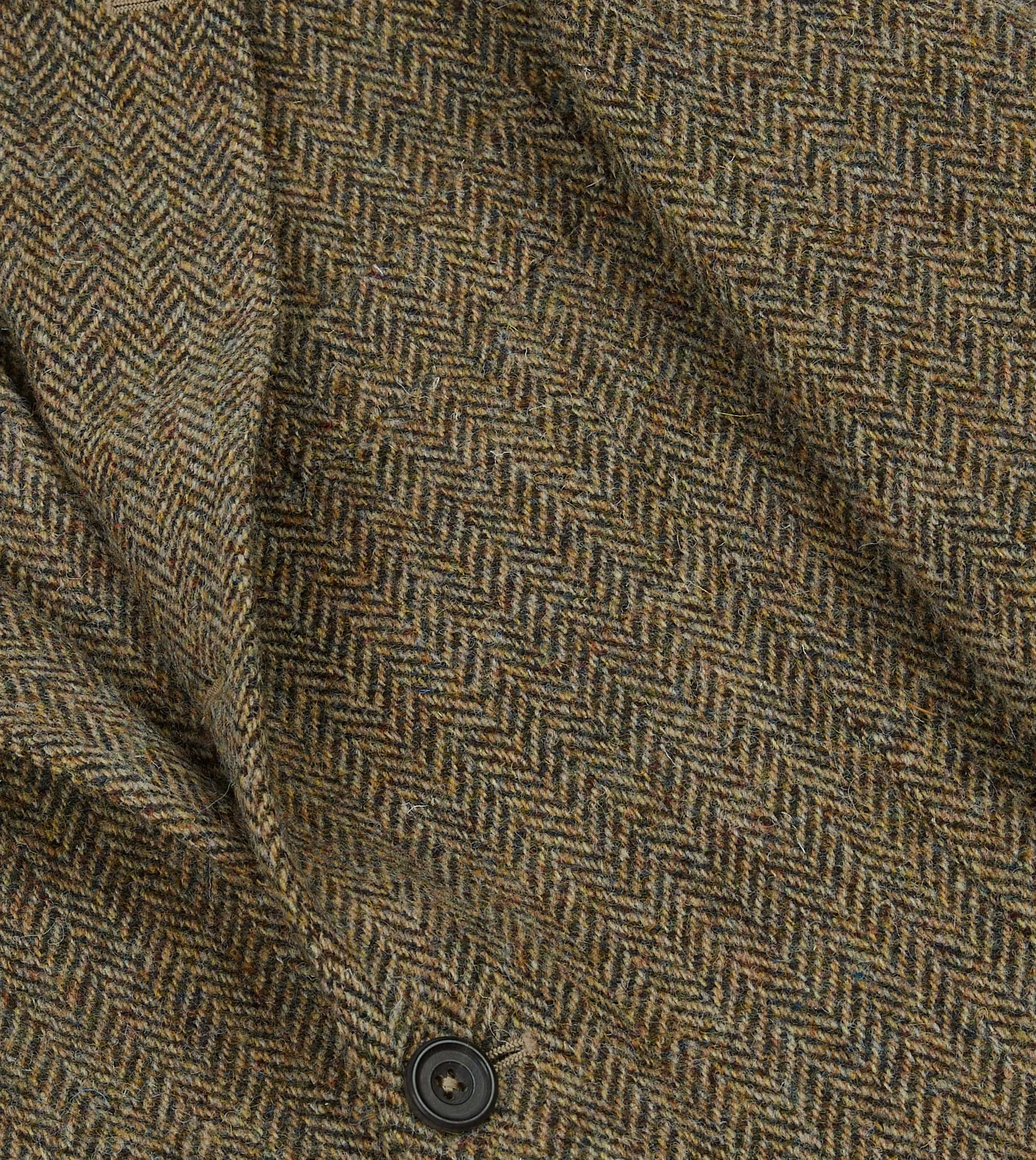 Brown Herringbone Harris Tweed Blazer sold by Drake's London product image thumbnail 4