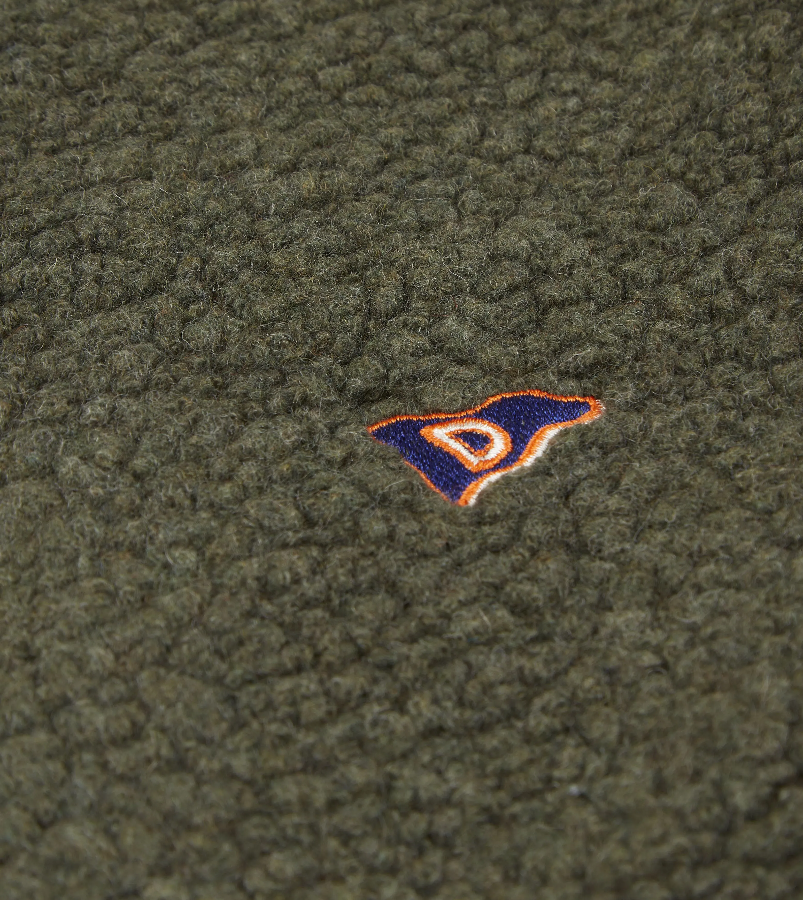 Green Boucle Wool Zip Fleece Jacket sold by Drake's London product image thumbnail 5