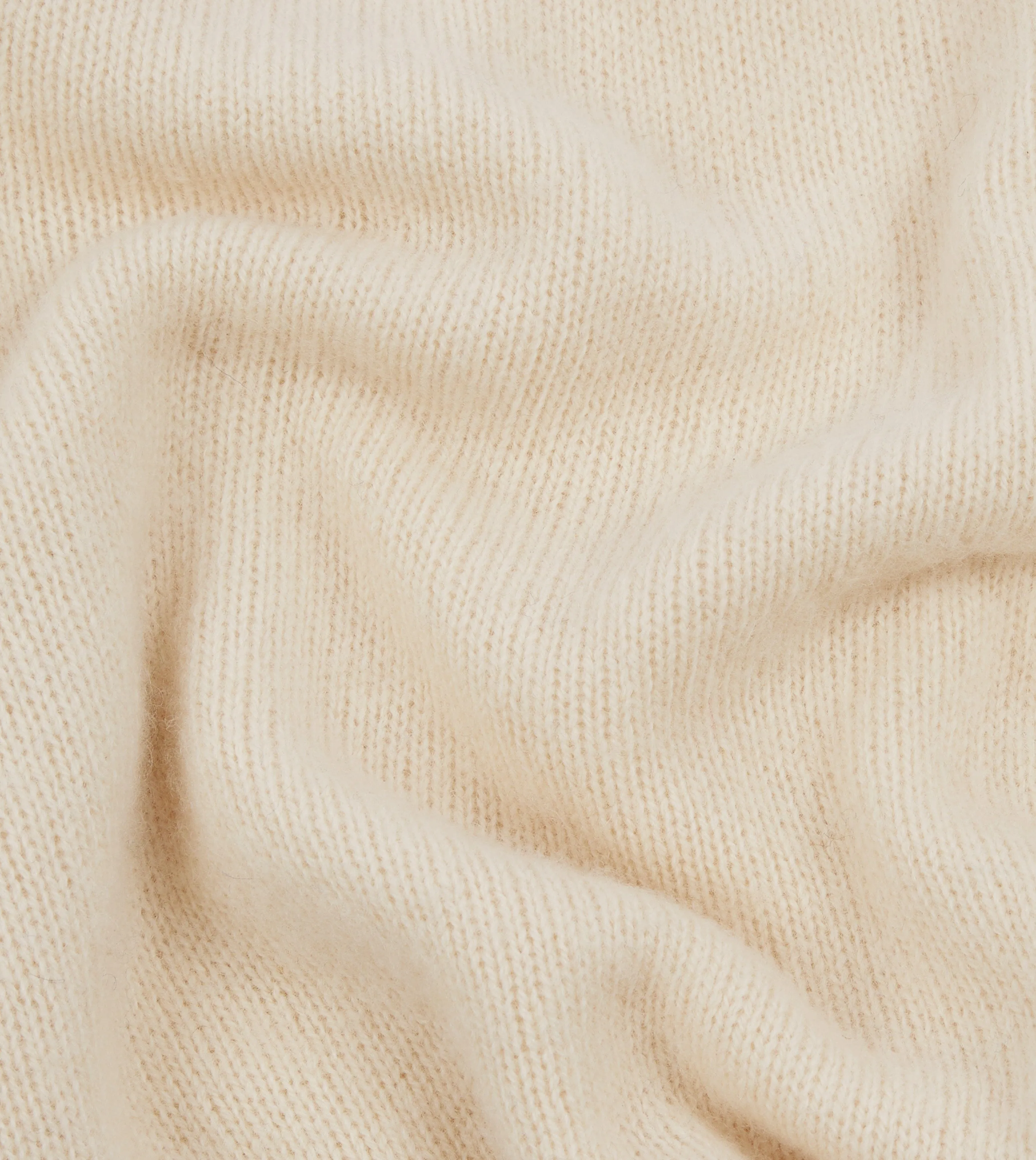 Ecru Brushed Shetland Crew Neck Jumper sold by Drake's London product image thumbnail 2