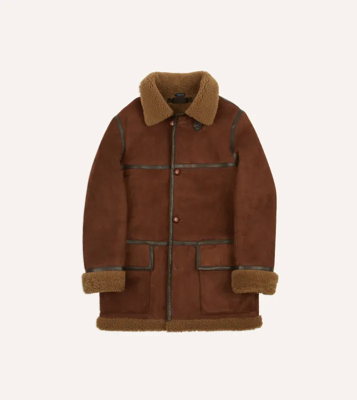 Shearling Car Coat sold by Drake's London