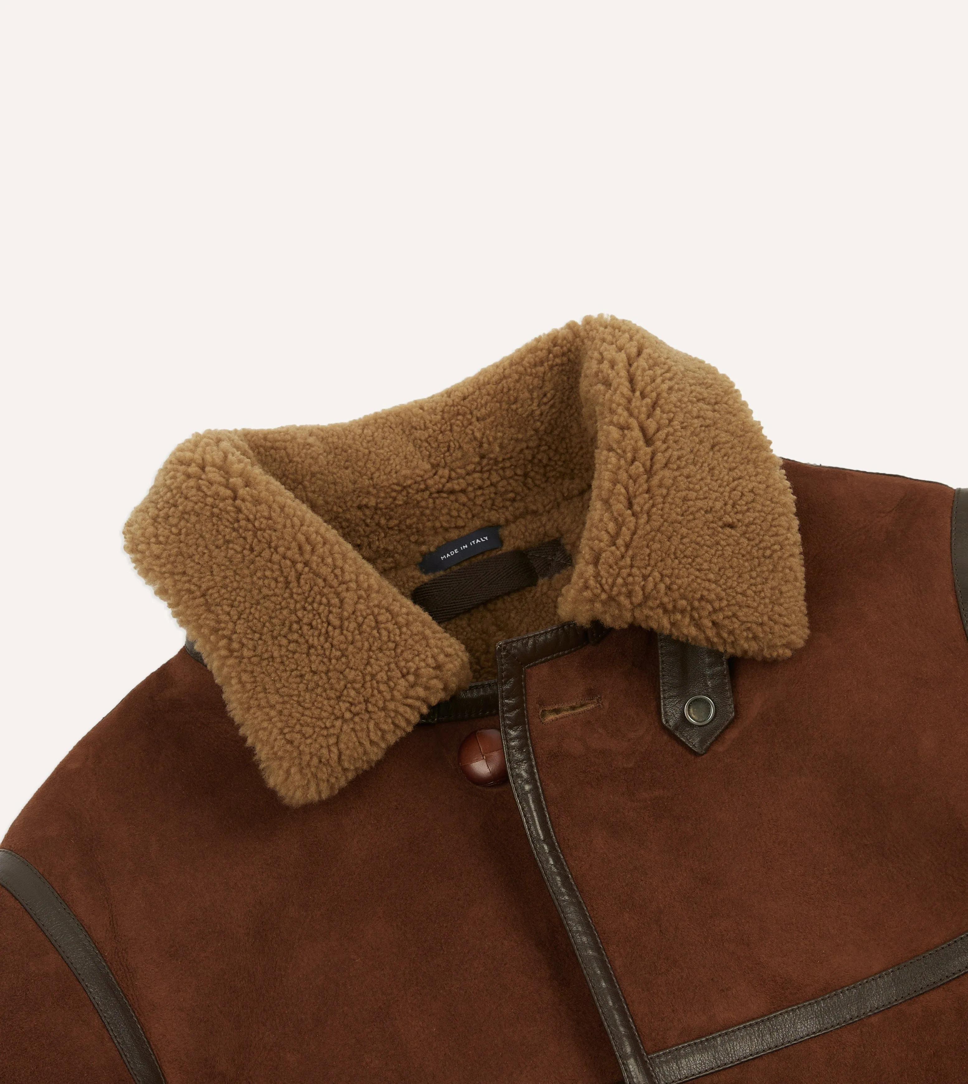Shearling Car Coat sold by Drake's London product image thumbnail 3