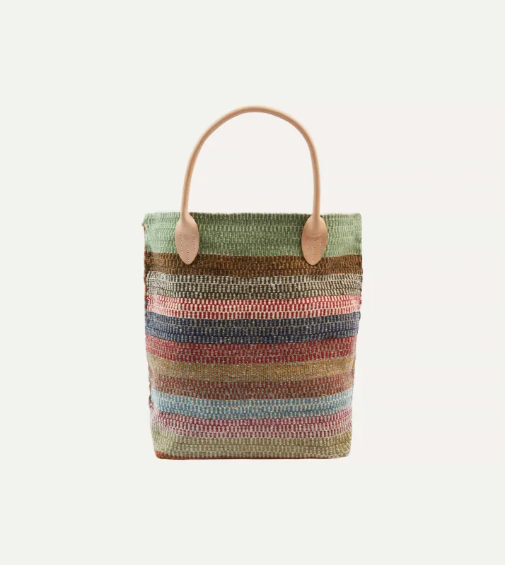 Chamula Stripe Wool Blanket Tote sold by Drake's London
