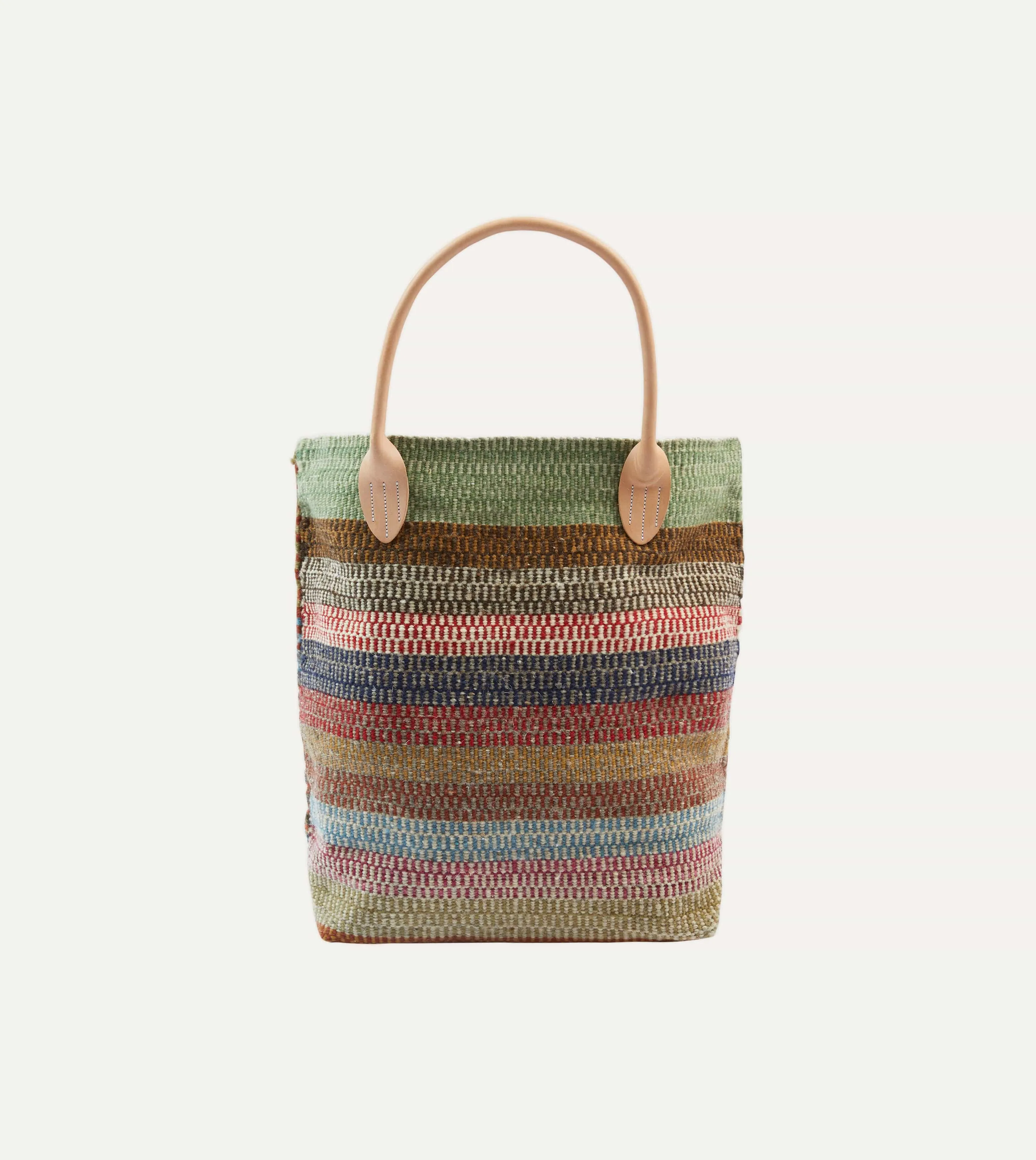 Chamula Stripe Wool Blanket Tote sold by Drake's London
