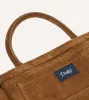Tobacco Suede Tote Bag sold by Drake's London