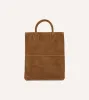 Tobacco Suede Tote Bag sold by Drake's London
