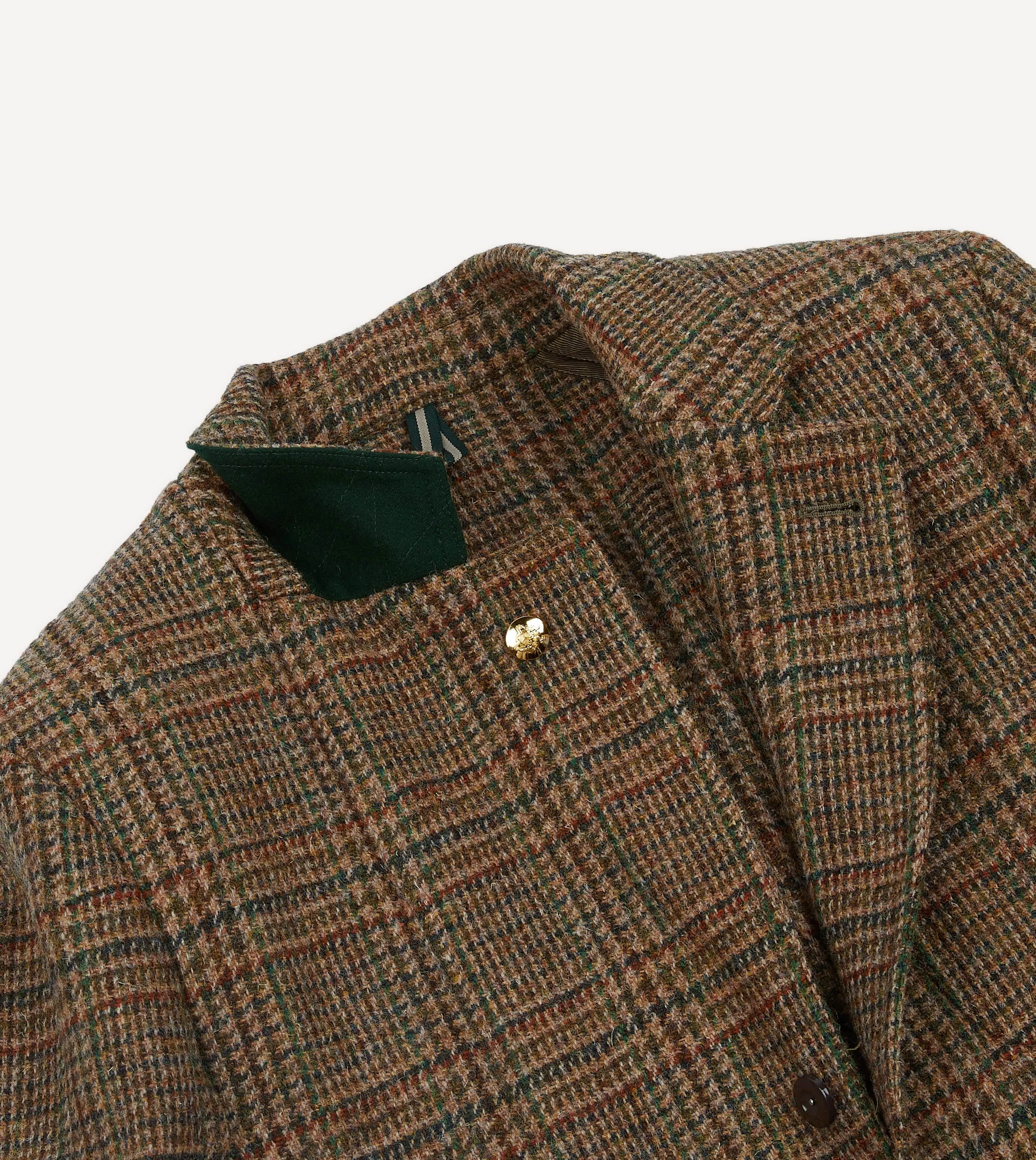 Brown Prince of Wales Check Harris Tweed Games Blazer Mk. VII sold by Drake's London product image thumbnail 4