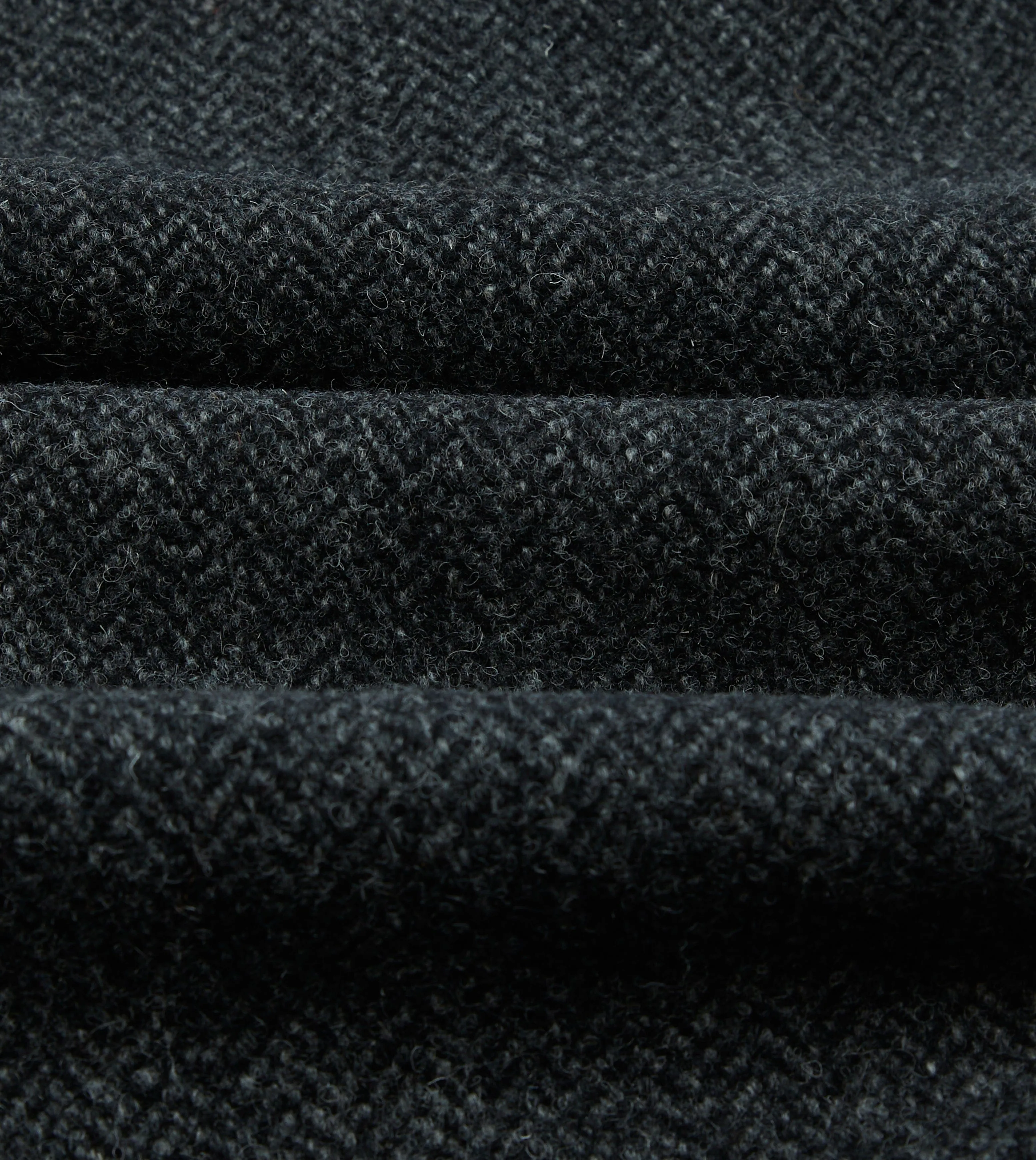 Grey Herringbone Wool Double-Breasted Raglan Coat sold by Drake's London product image thumbnail 2