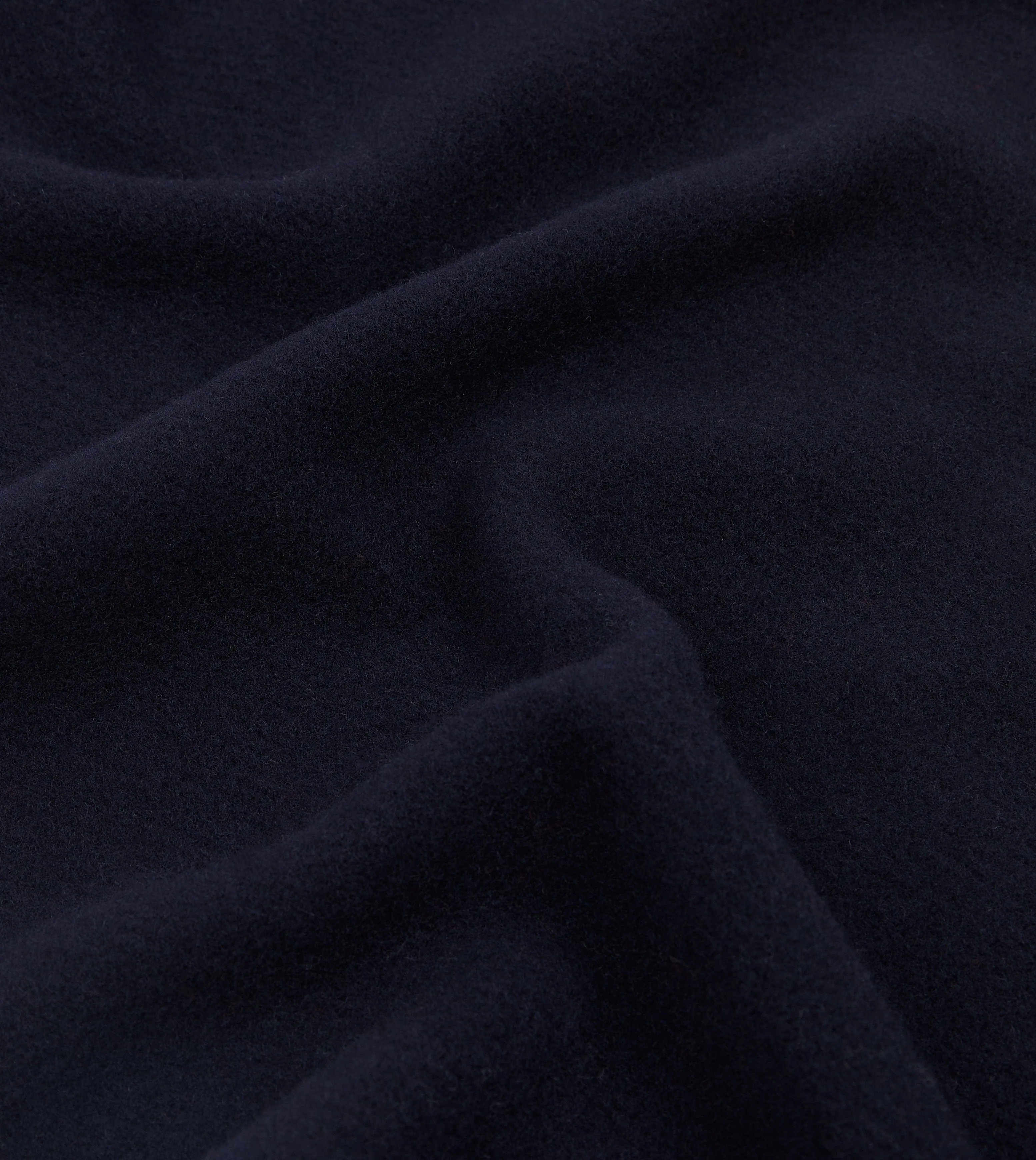 Navy Solid Wool Scarf sold by Drake's London product image thumbnail 2