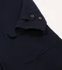 Navy Wool Raglan Coat sold by Drake's London