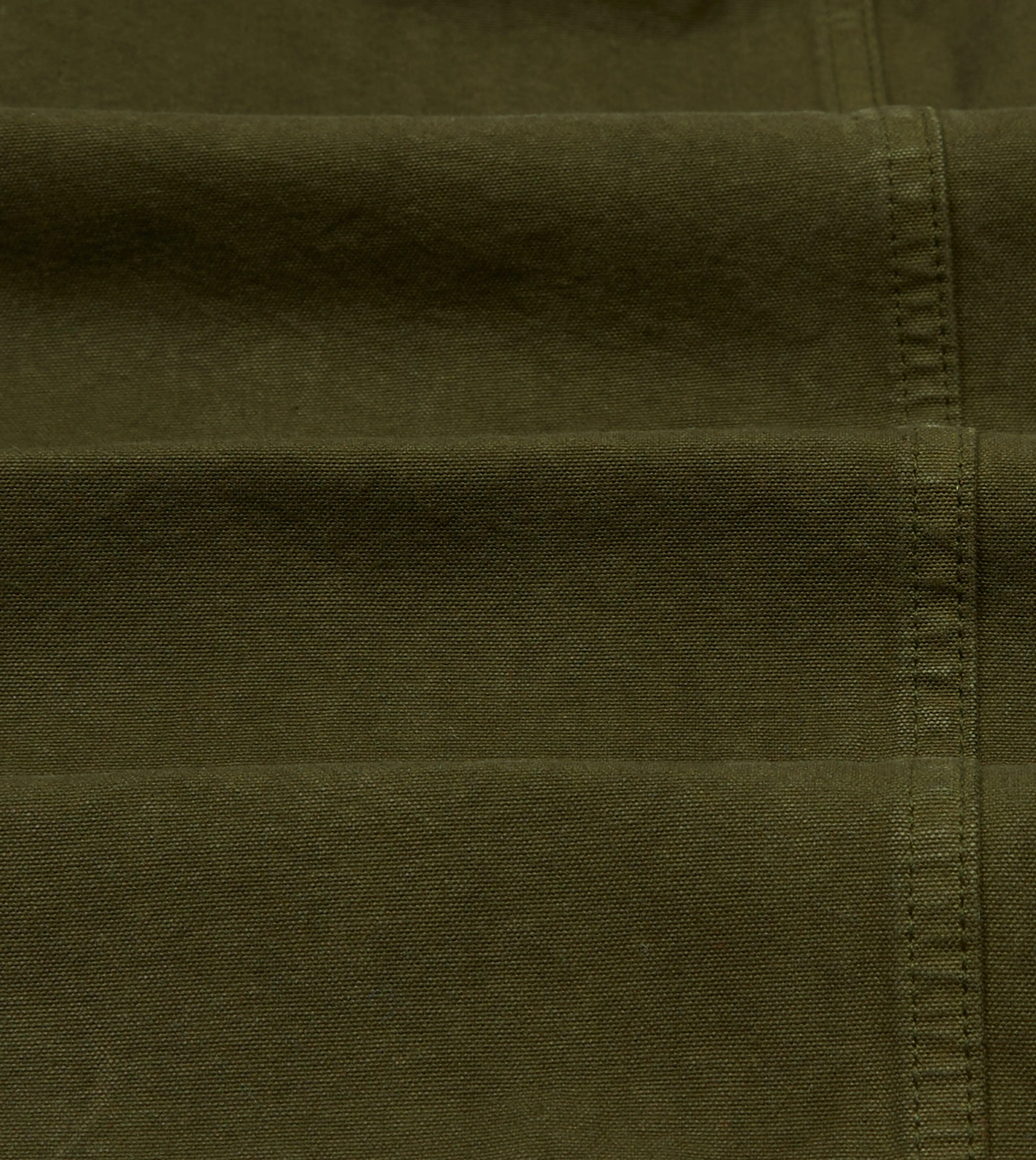 Olive Cotton Duck Canvas Five-Pocket Chore Jacket sold by Drake's London product image thumbnail 2