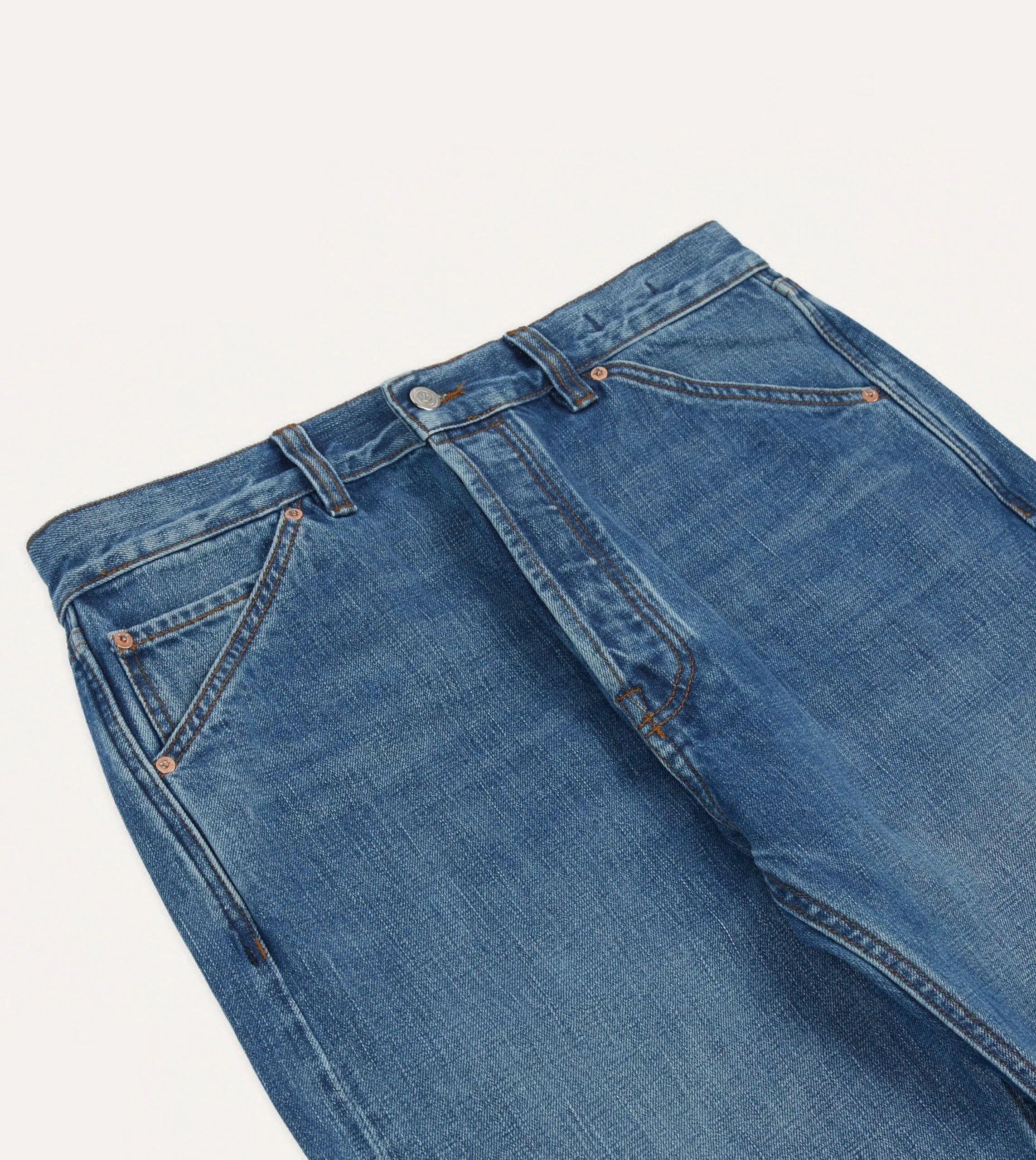 Custom Wash 14.2oz Japanese Selvedge Denim Five-Pocket Jeans sold by Drake's London product image thumbnail 4
