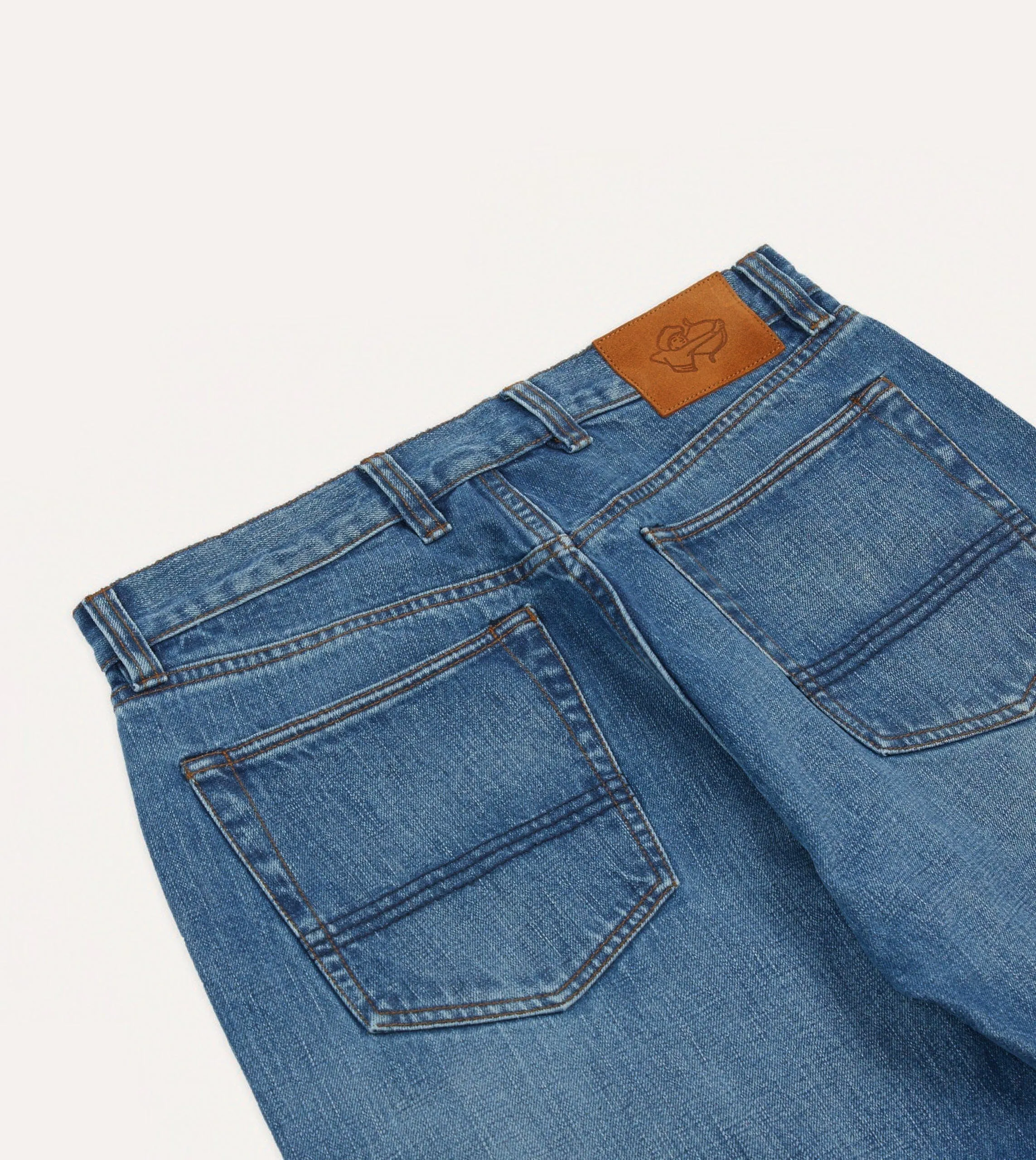 Custom Wash 14.2oz Japanese Selvedge Denim Five-Pocket Jeans sold by Drake's London product image thumbnail 5