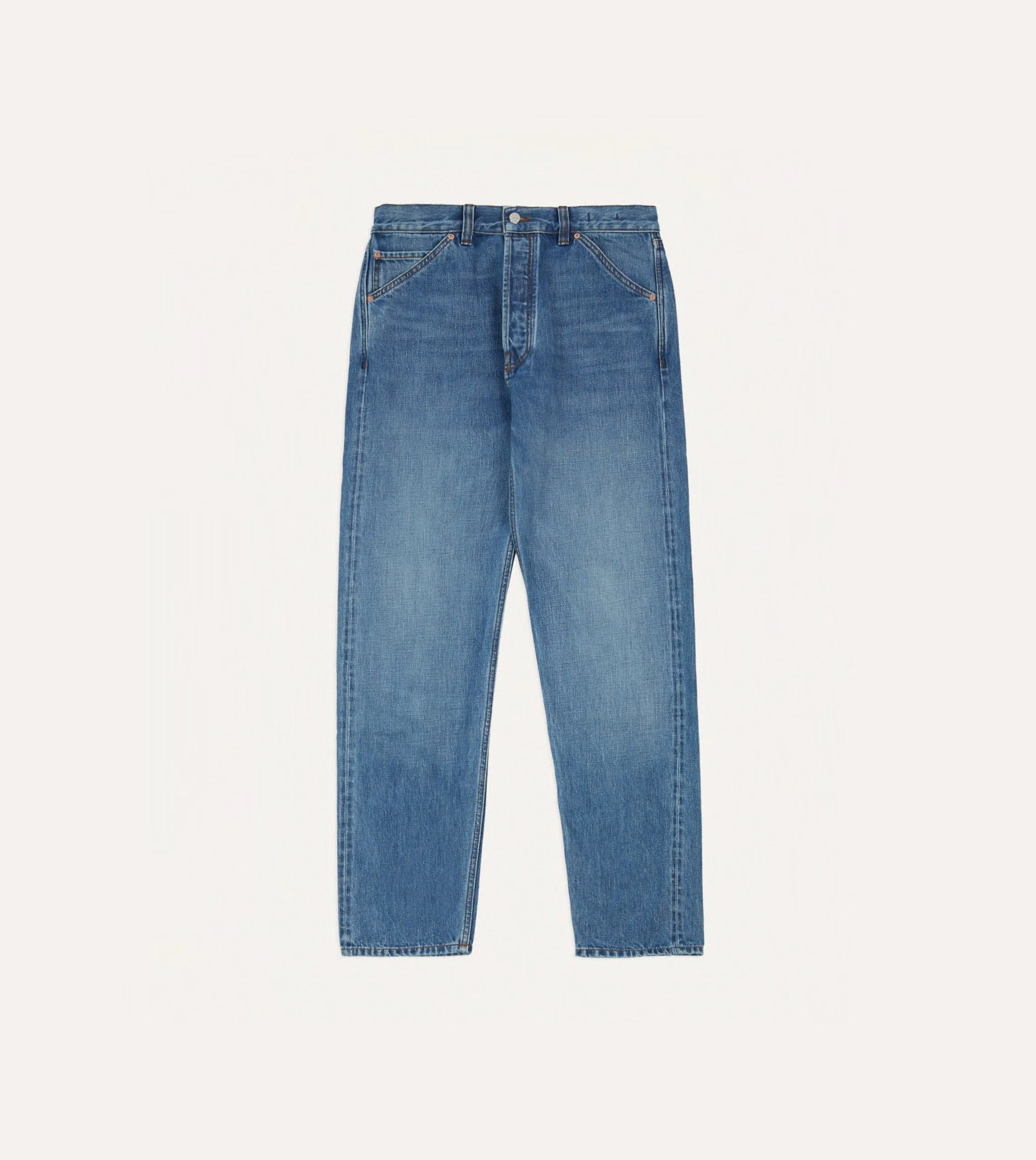 Custom Wash 14.2oz Japanese Selvedge Denim Five-Pocket Jeans sold by Drake's London product image thumbnail 3