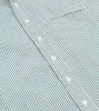 Dark Green Bengal Stripe Cotton Poplin Button-Down Shirt sold by Drake's London