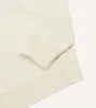 Ecru Cotton Mock Neck Jumper sold by Drake's London
