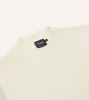 Ecru Cotton Mock Neck Jumper sold by Drake's London