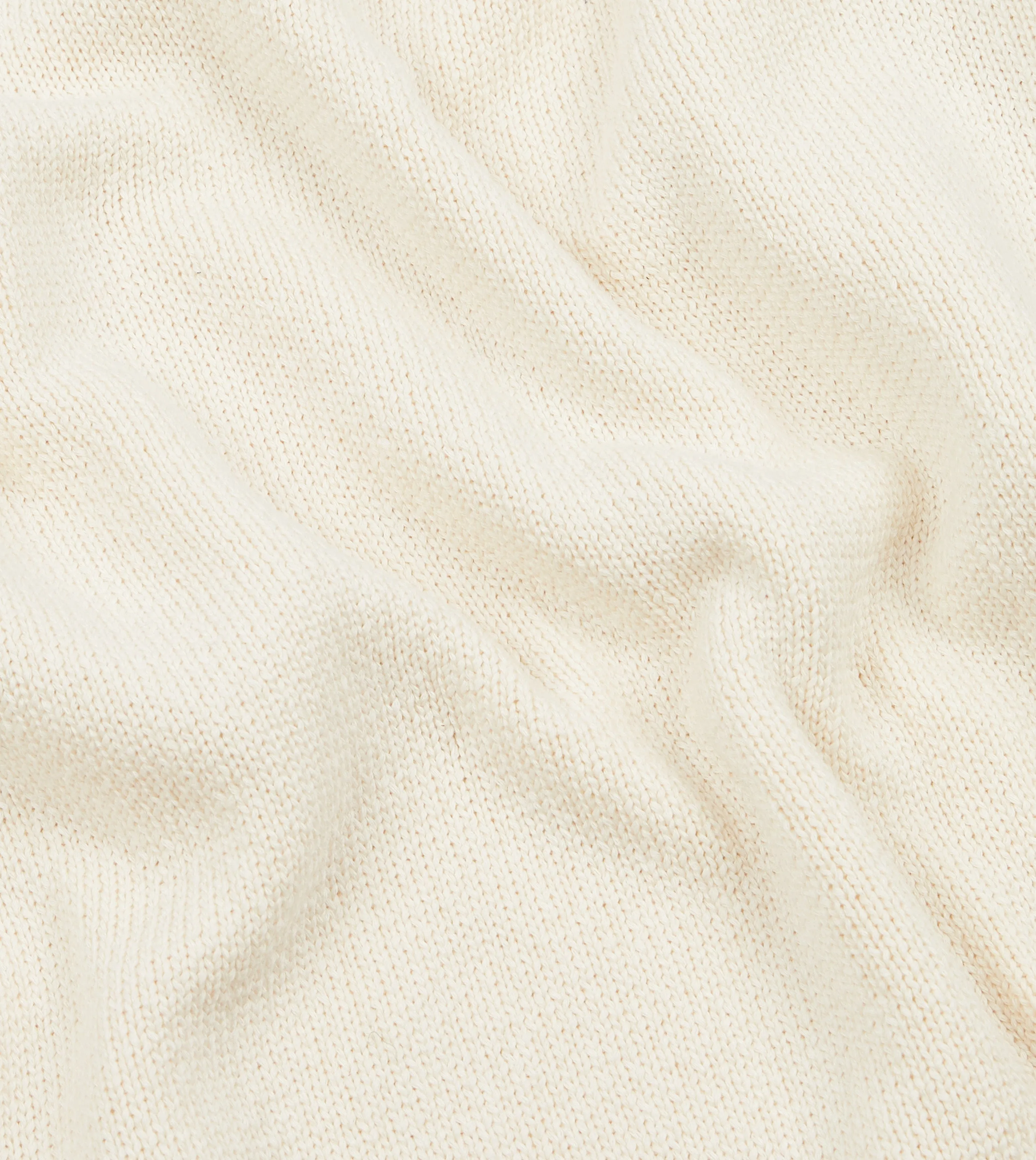 Ecru Cotton Mock Neck Jumper sold by Drake's London product image thumbnail 2